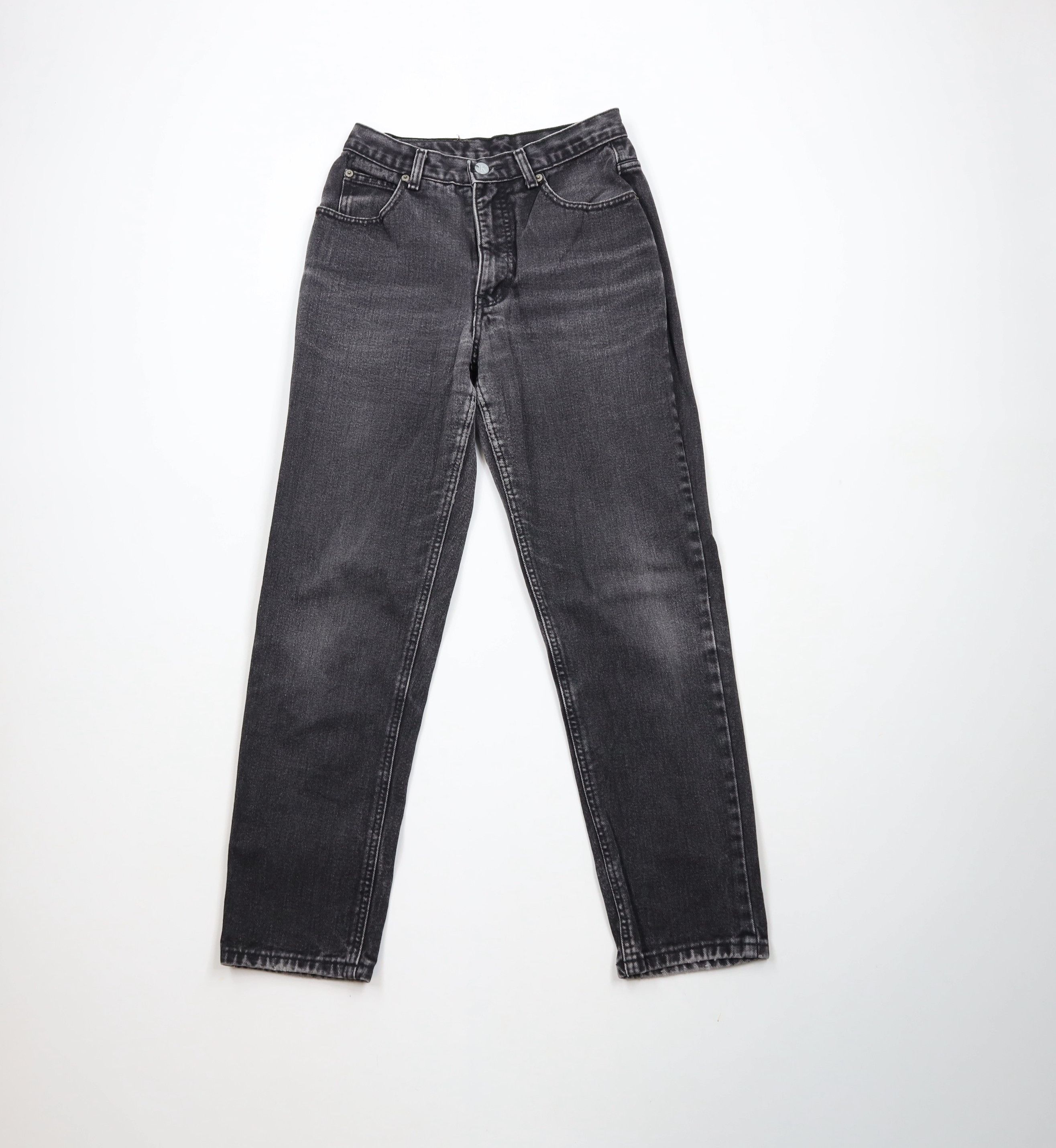 Calvin Klein × Vintage Vintage 90s Calvin Klein Skinny Leg Denim Jeans Black AS IS Size 30" / US 8 / IT 44 - 1 Thumbnail