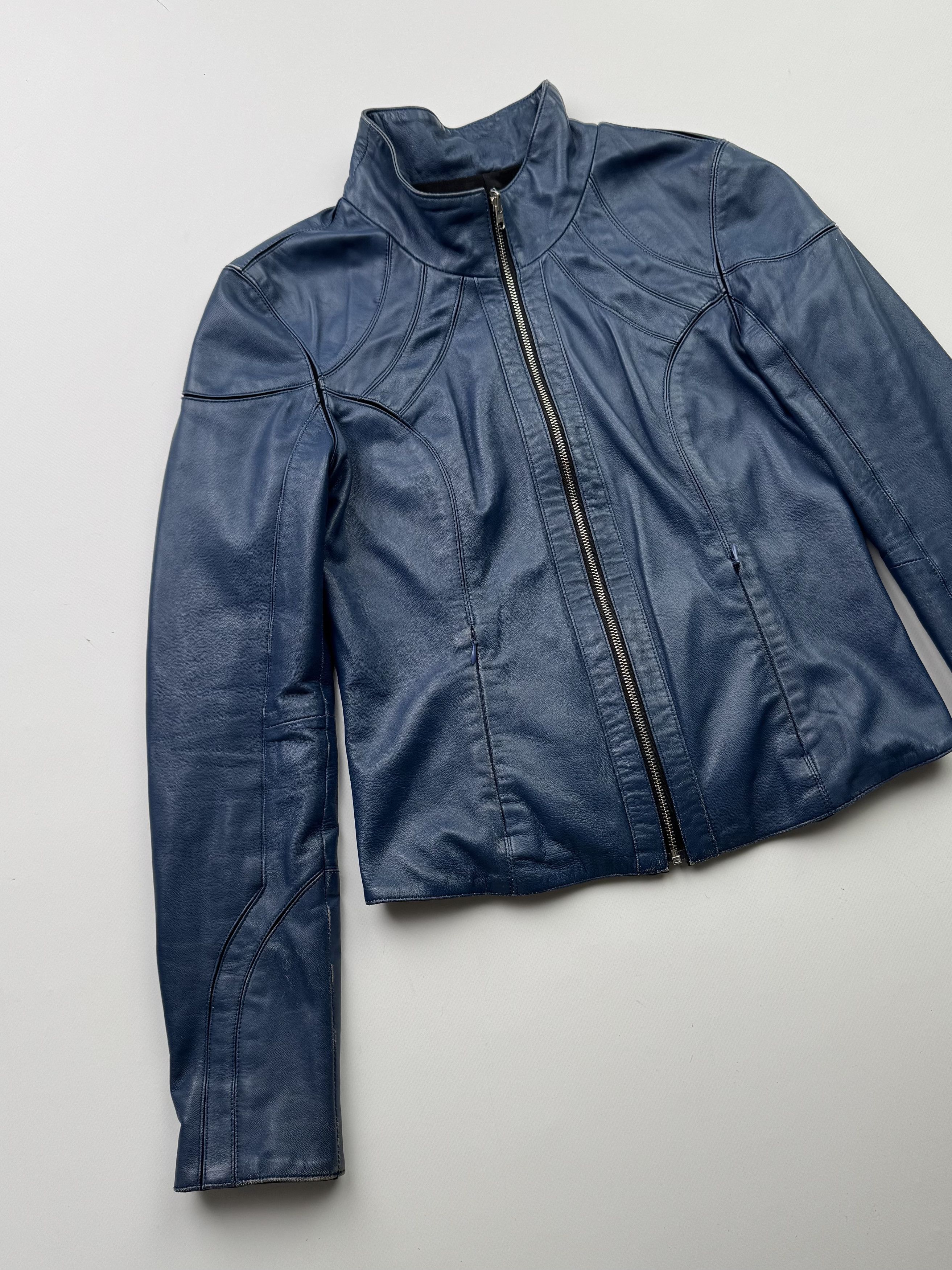 Japanese Brand Vintage Cropped Leather Jacket B776(V149)E2 Size S / US 4 / IT 40 - 2 Thumbnail
