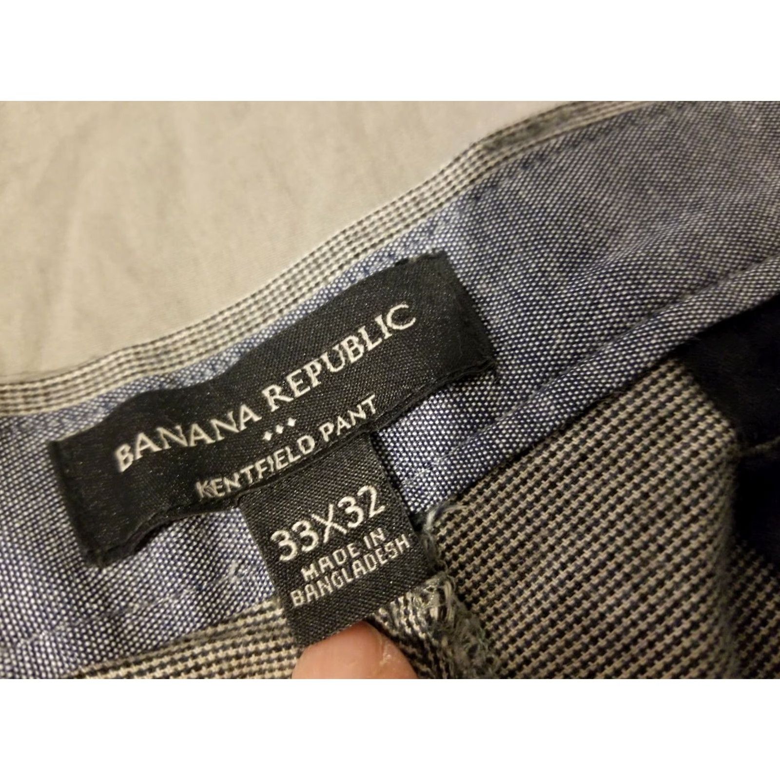 Banana Republic Banana Republic Dress Pants 33x32 Gray Cotton Slacks Chino Trouser Men’s Regular Bassed-On Inseam 32 Size US 33 - 4 Thumbnail