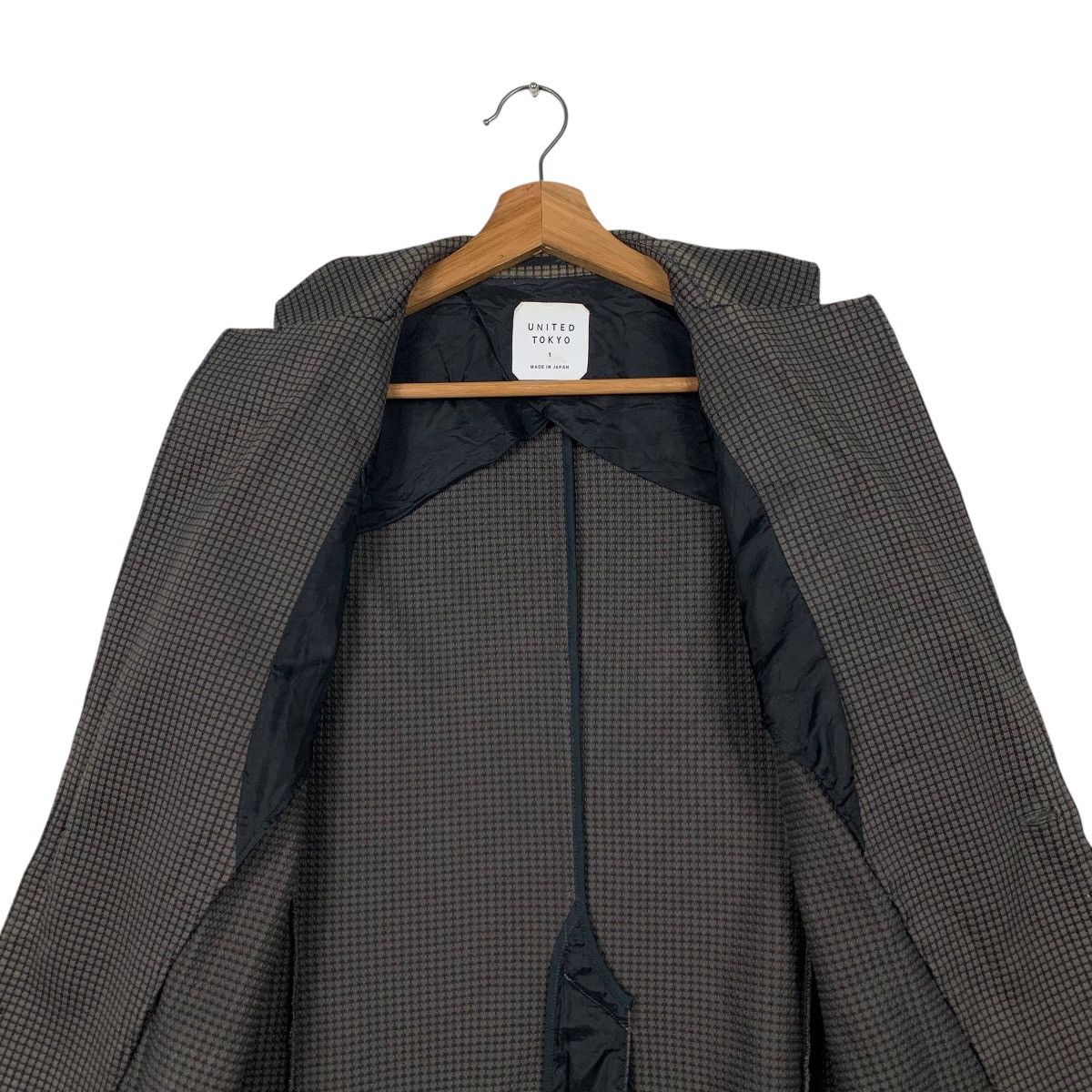 Japanese Brand UNITED TOKYO Small Check Suit Jacket Blazers ##2060-C89 Size US XS / EU 42 / 0 - 12 Thumbnail