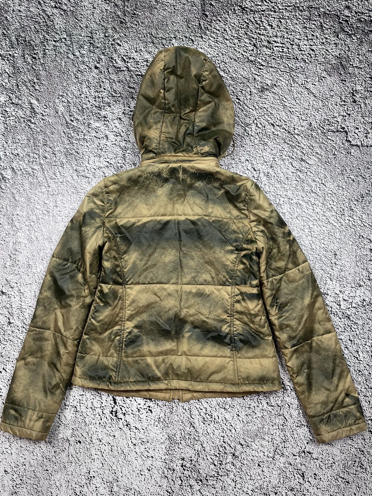 Japanese Brand Vintage Nylon Spray-Dye Puffer Jacket Archive Y2K Style Size S / US 4 / IT 40 - 6 Thumbnail