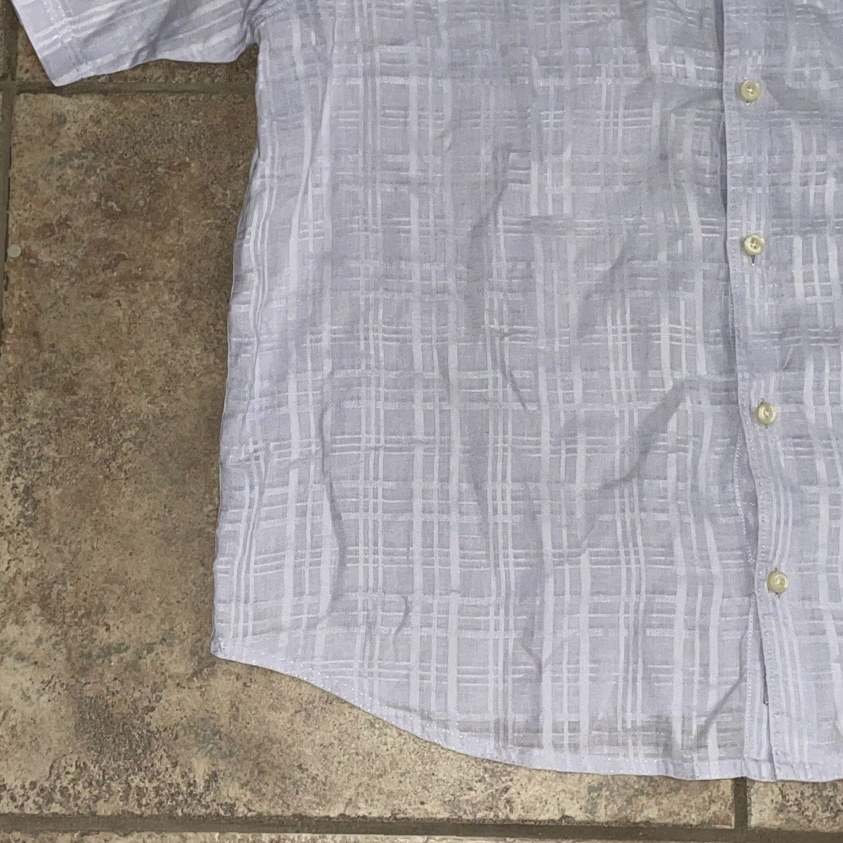 Tommy Bahama VINTAGE Tommy Bahama Hawaiian Shirt XL Purple Linen Short Sleeve Mens Size US XL / EU 56 / 4 - 4 Thumbnail