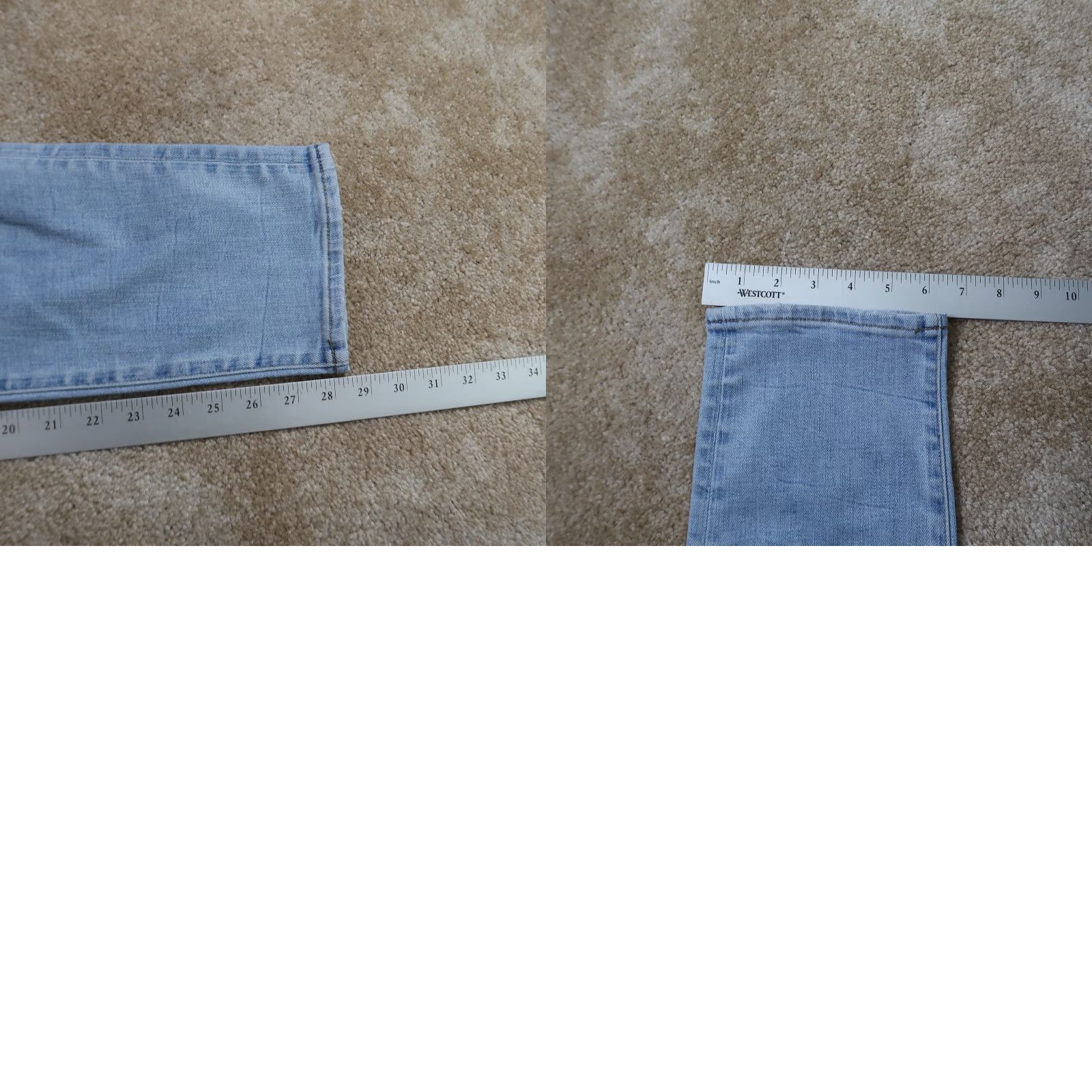 American Eagle Outfitters American Eagle Jeans Men's 31x30 Blue Denim Airflex Slim Straight Size US 31 - 9 Thumbnail