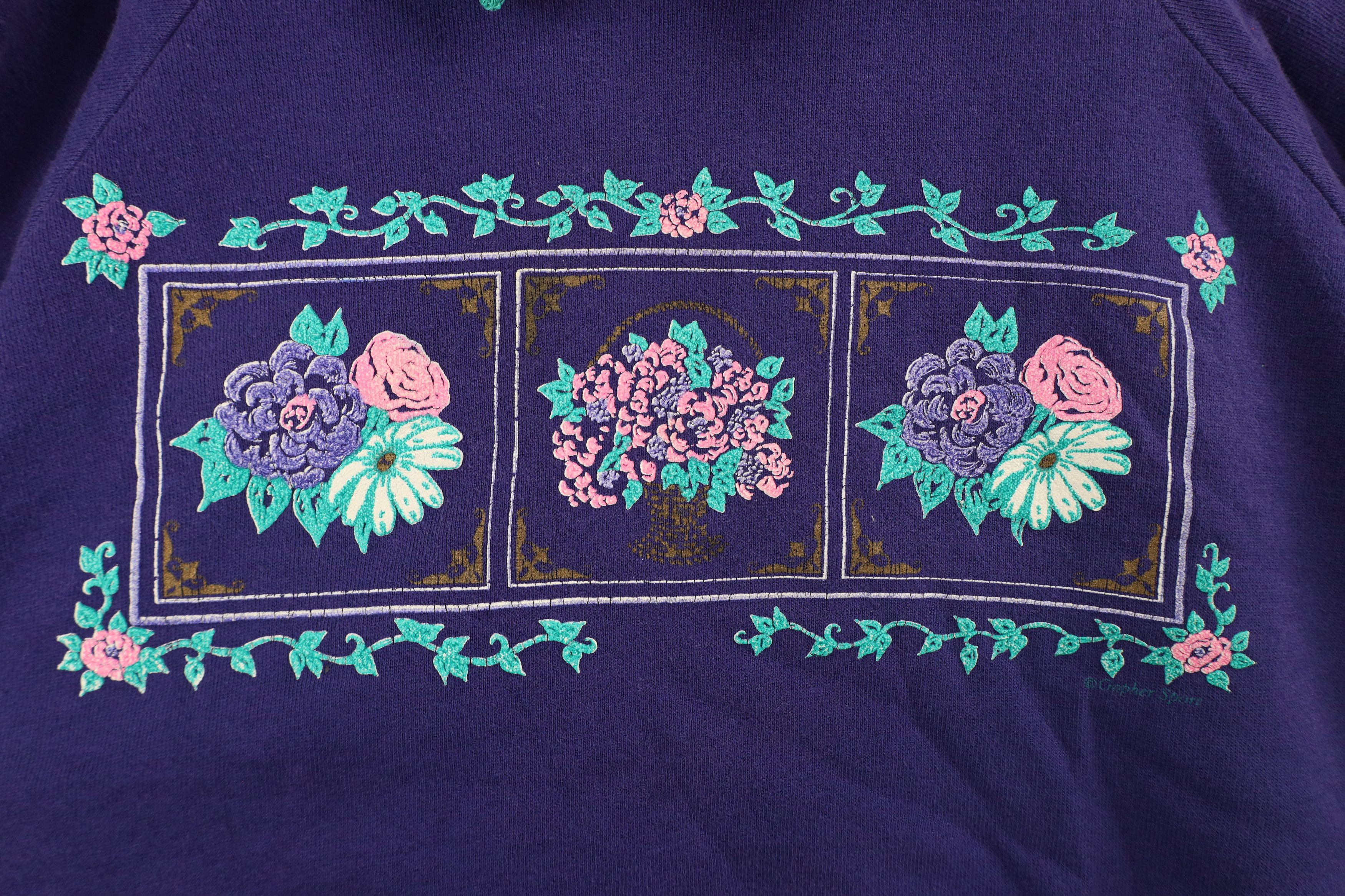 Vintage Vintage 90s Streetwear Farmhouse Collared Sweatshirt USA Size XXL / US 16-18 / IT 52-54 - 4 Thumbnail