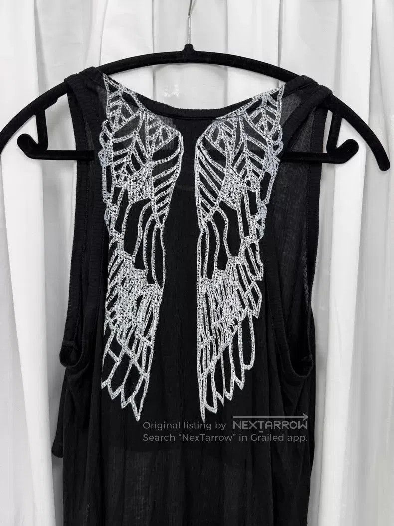 Ann Demeulemeester Ann Demeulemeester Front short back long sheer tank top| Size 4XL / US 24-26 - 6 Thumbnail