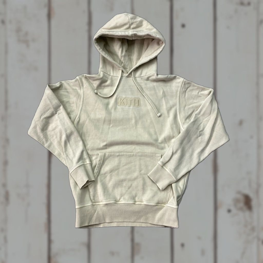 Kith Kith Hoodie Men's Small Beige Embroidered Box Logo Size US S / EU 44-46 / 1 - 1 Thumbnail