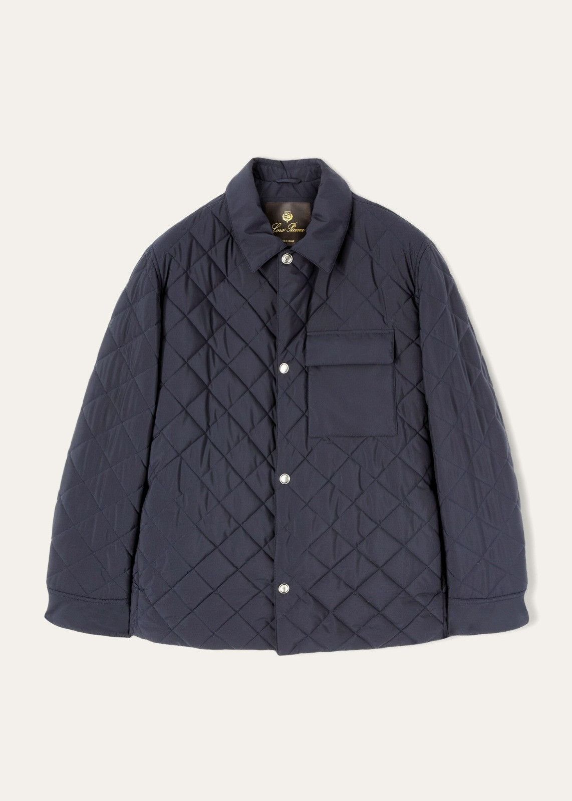 Loro Piana o1srvl11e1124 Quilted Windwish Jacket in Blue Size US L / EU 52-54 / 3 - 1 Thumbnail
