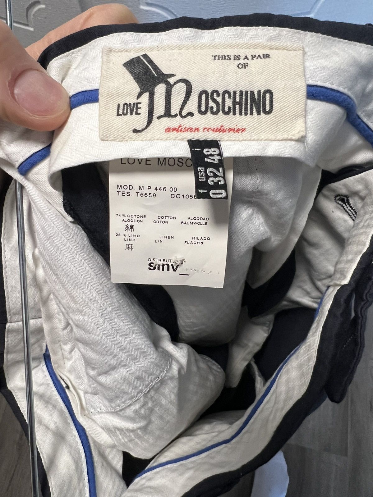 Moschino Navy pants Size US 32 / EU 48 - 4 Thumbnail