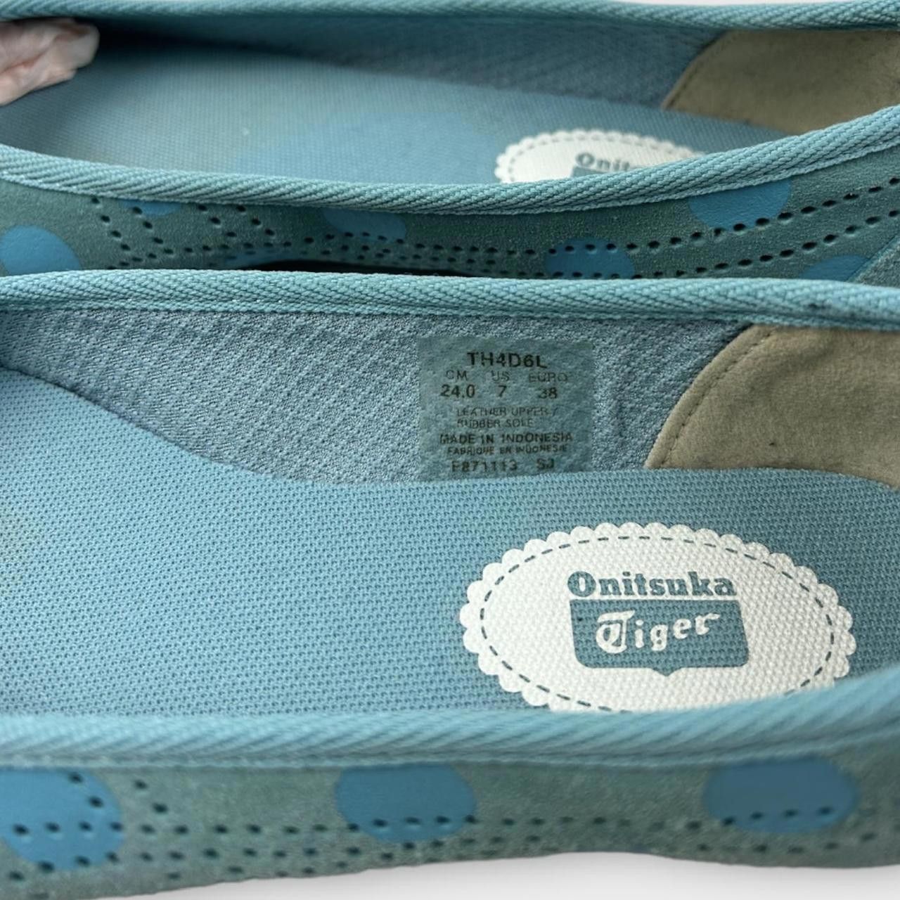 Onitsuka Tiger Onitsuka Tiger Blue Ballerina Flats Size US 7 / IT 37 - 4 Thumbnail