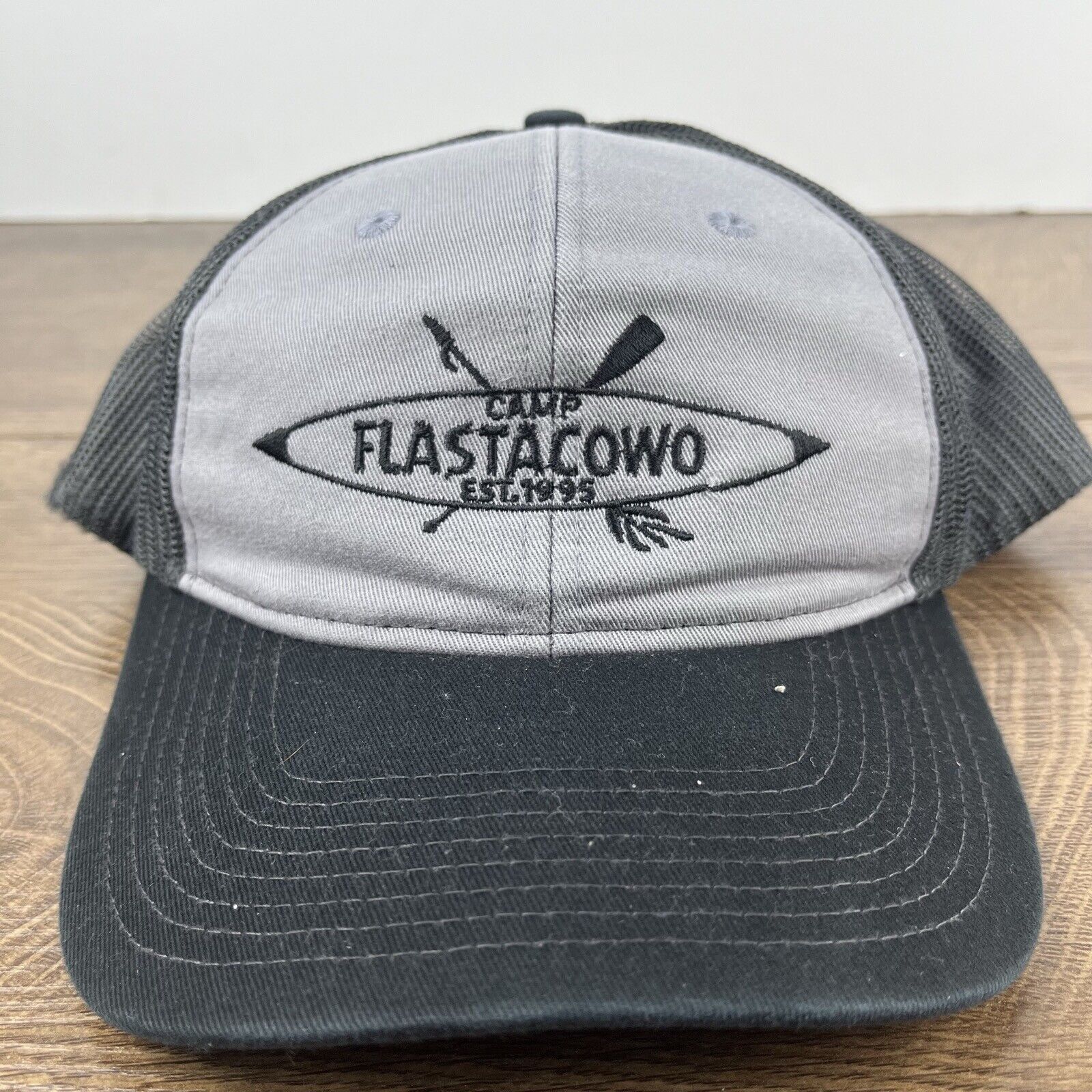 Other Camp Flastacowo Hat Gray Cap Adjustable Hat Gray Adult Fit H Size ONE SIZE - 6 Thumbnail