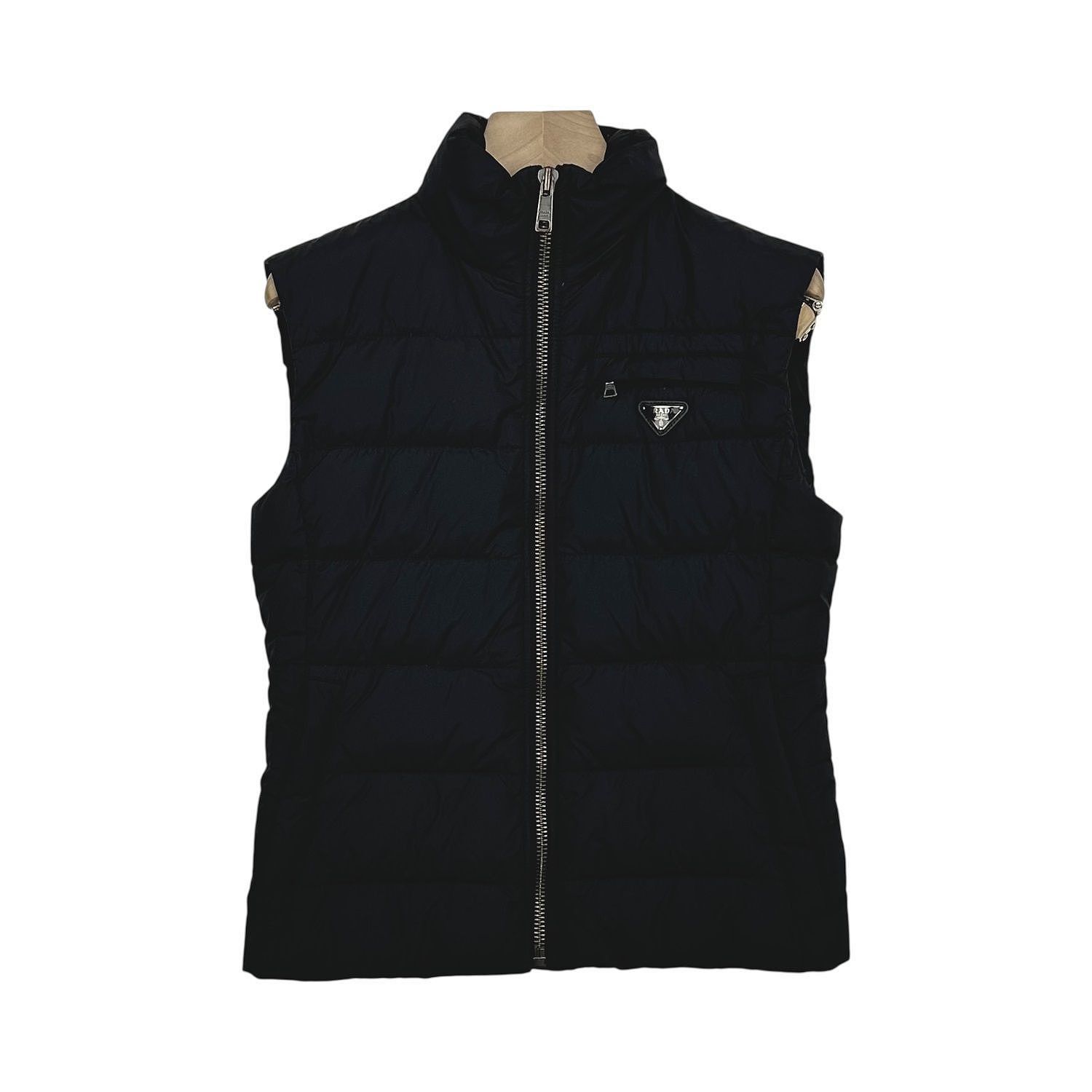 Prada × Vintage 🔥Archive Prada Women's Down Gilet/Prada Nylon