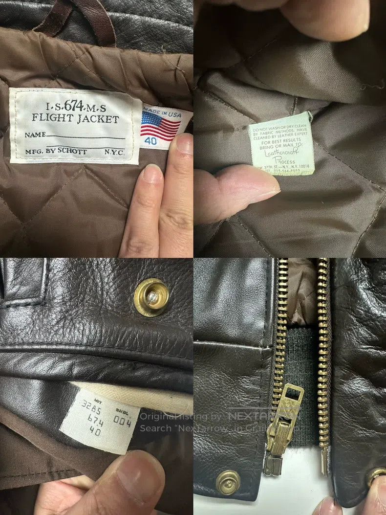 Schott Schott Heavy A2 leather jacket Size US S / EU 44-46 / 1 - 8 Thumbnail