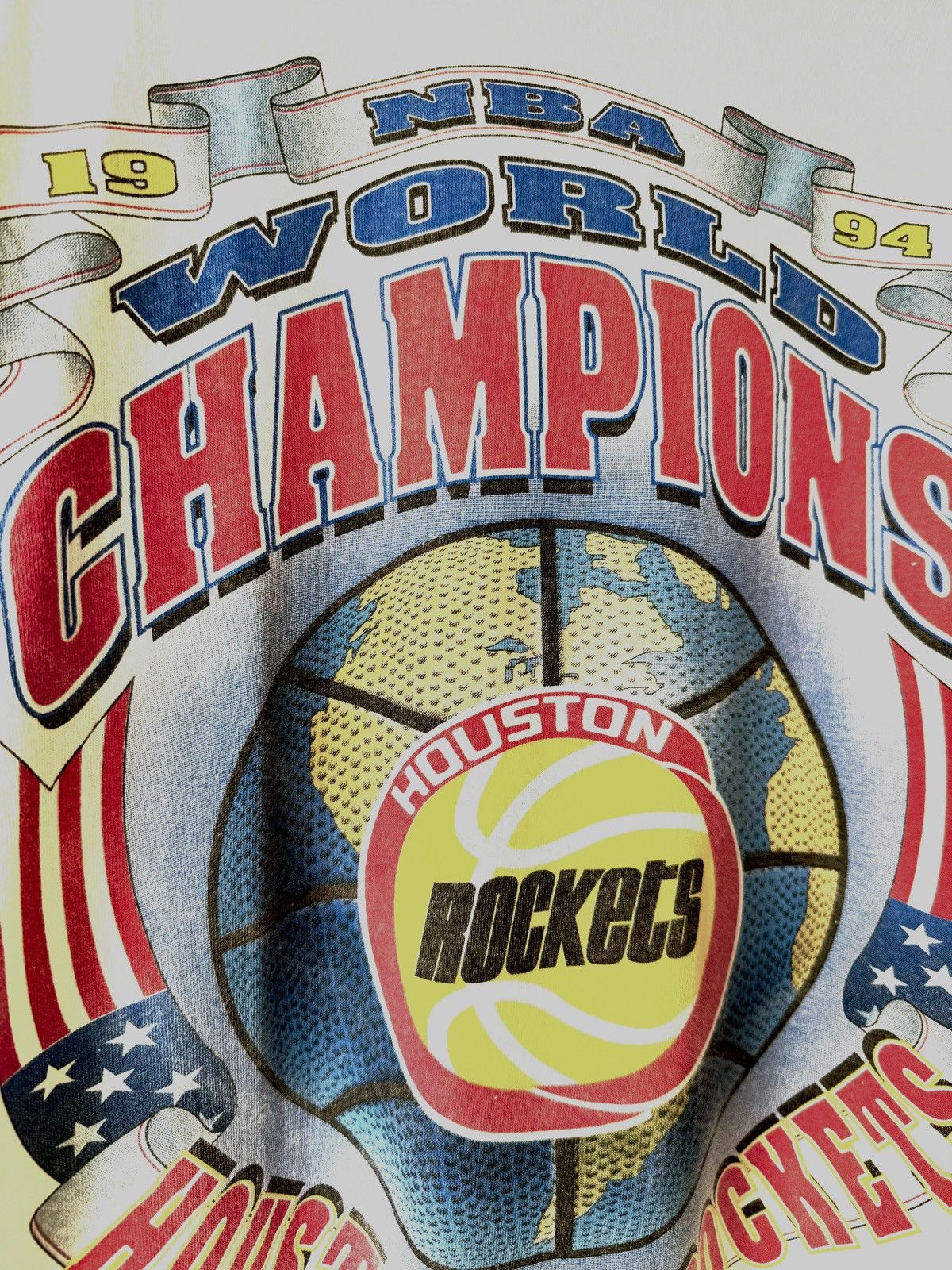 NBA Houston Rockets World Champions 1994 XL Single Stitch