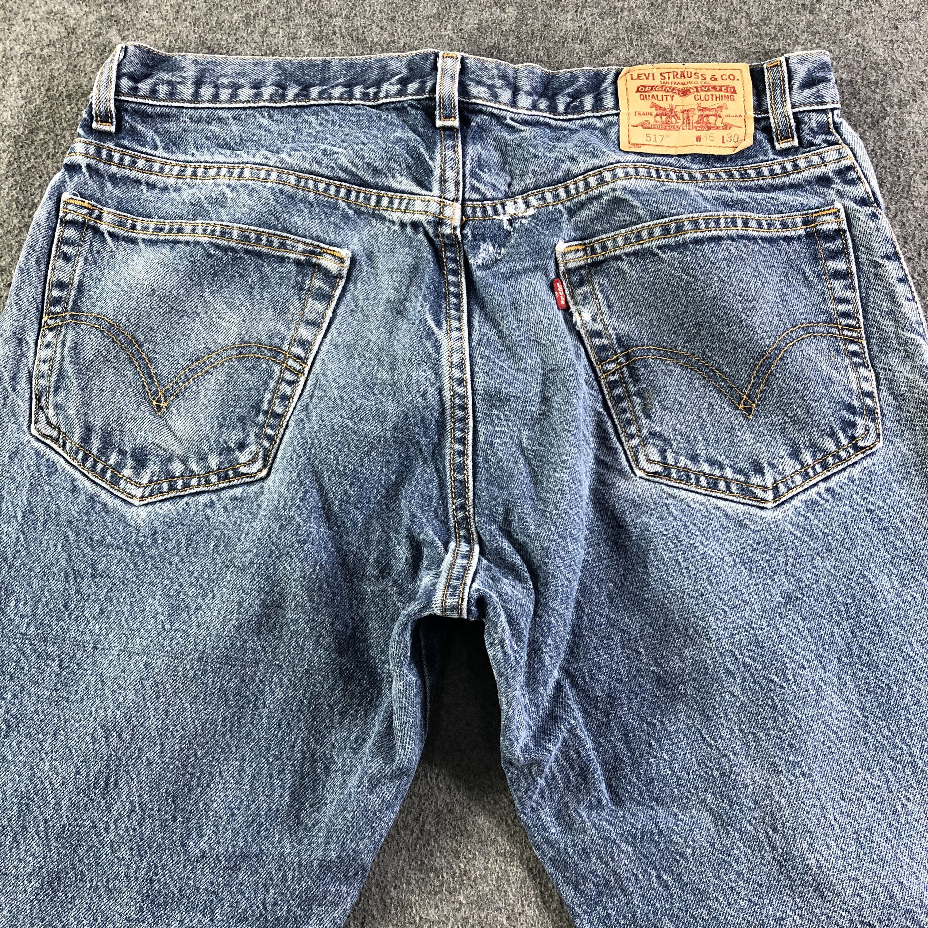 Levi's Vintage Blue Wash Levis 517 Flare Jeans-J3160 Size US 35 - 4 Thumbnail