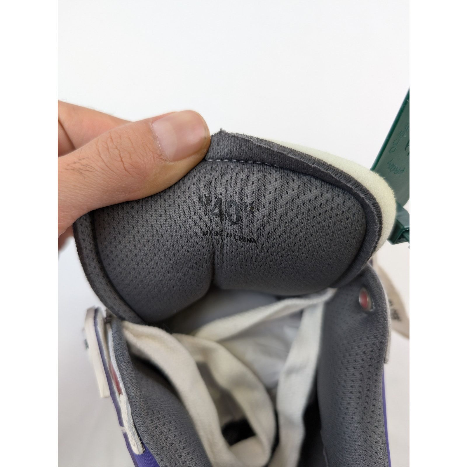Off-White o1rshd1 Mid Top Sponge Sneakers in Purple/Black Size US 7 / EU 40 - 17 Thumbnail