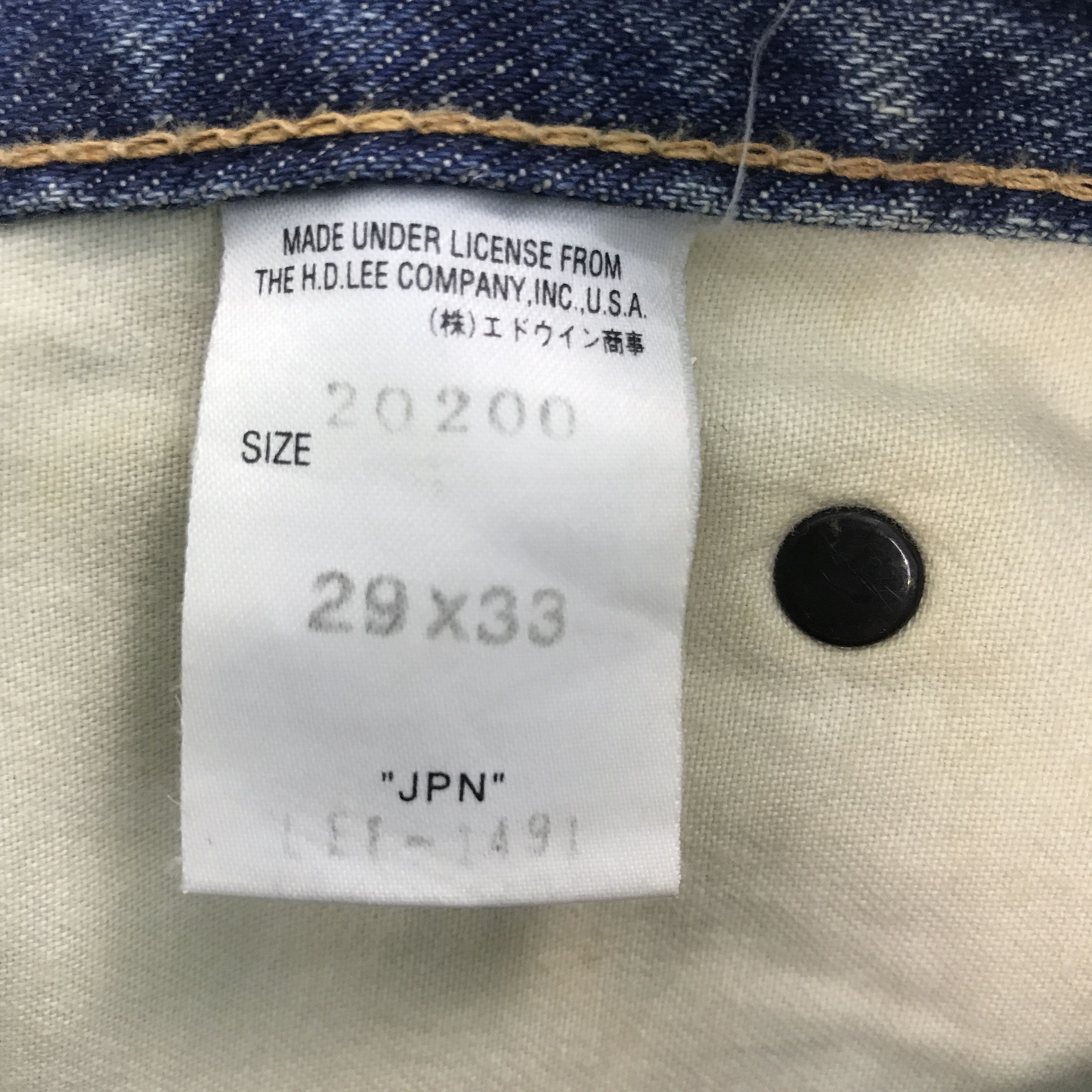 Japanese Brand × Lee Rare Lee raiders style Rusty denim pants Size US 29 - 14 Thumbnail