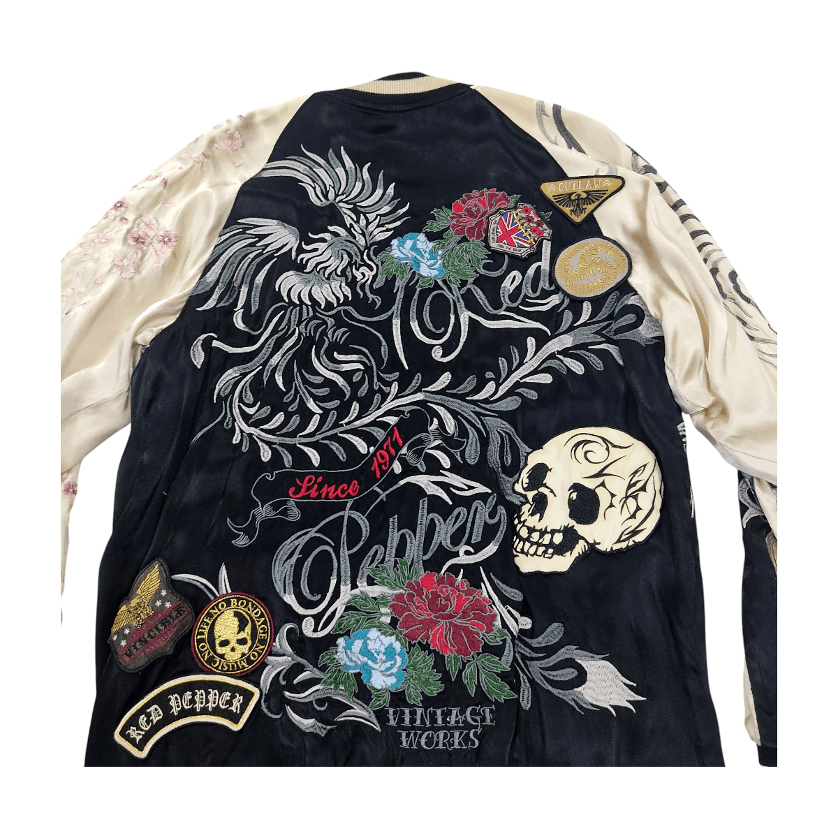 Japanese Brand REDPEPPER Oriental Reversible Silk Sukajan Jacket Size US L / EU 52-54 / 3 - 8 Thumbnail