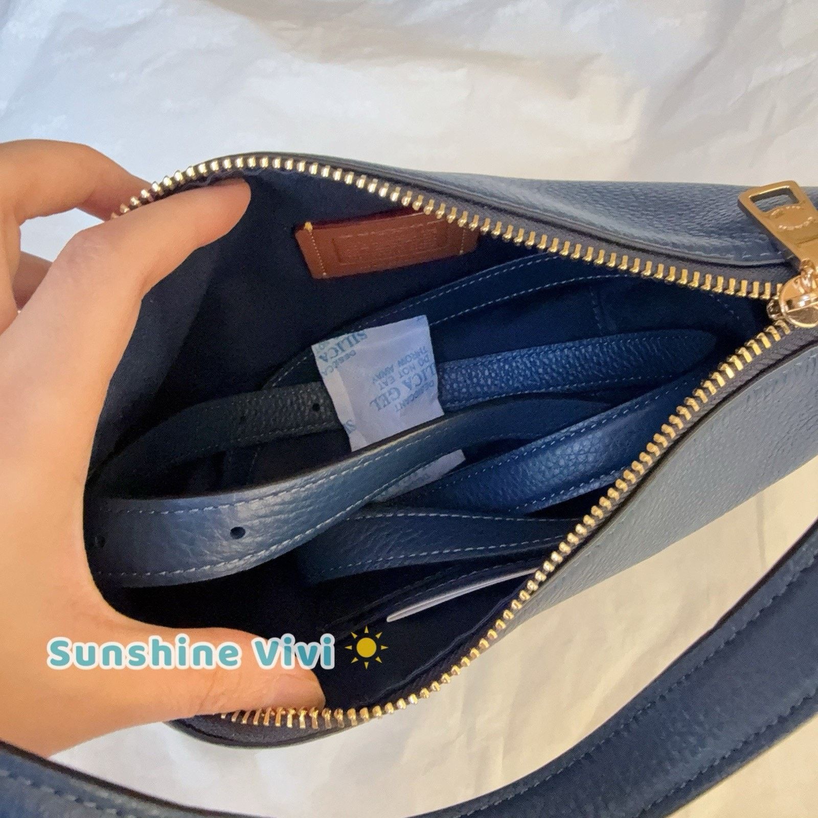 Coach NWT Coach Kailey Shoulder Bag Leather CY707 Deep Blue Size ONE SIZE - 8 Thumbnail