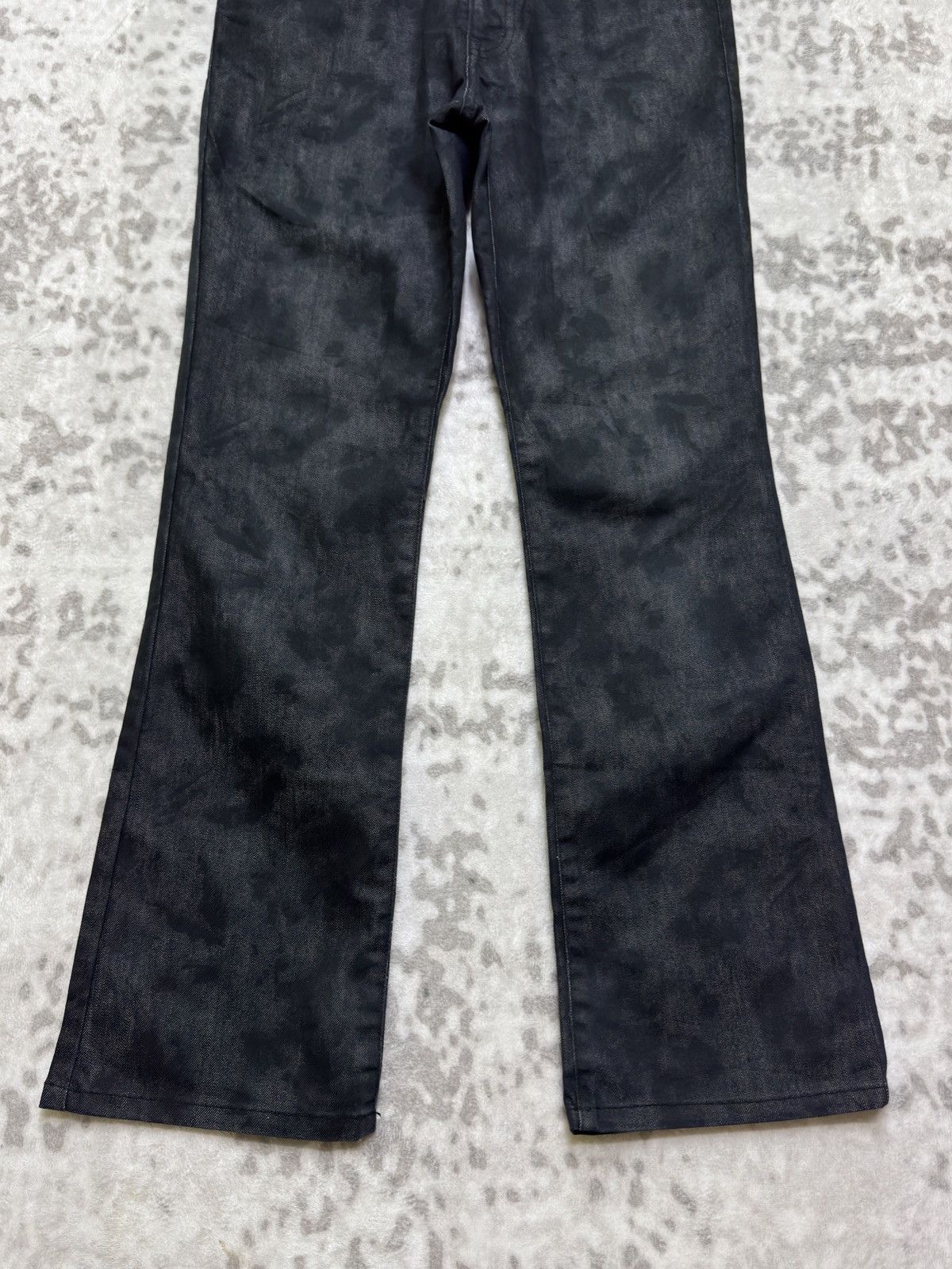 semanticdesign Vintage Semantic Design Acid Black Flare Jeans Size US 31 - 6 Thumbnail
