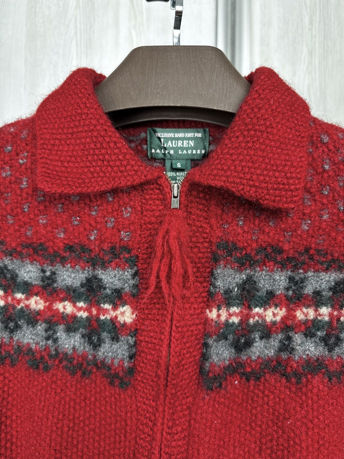Lauren Ralph Lauren Ralph Lauren Sweater Cardigan Exclusive Hand Knit Fair Isle Size S / US 4 / IT 40 - 3 Thumbnail