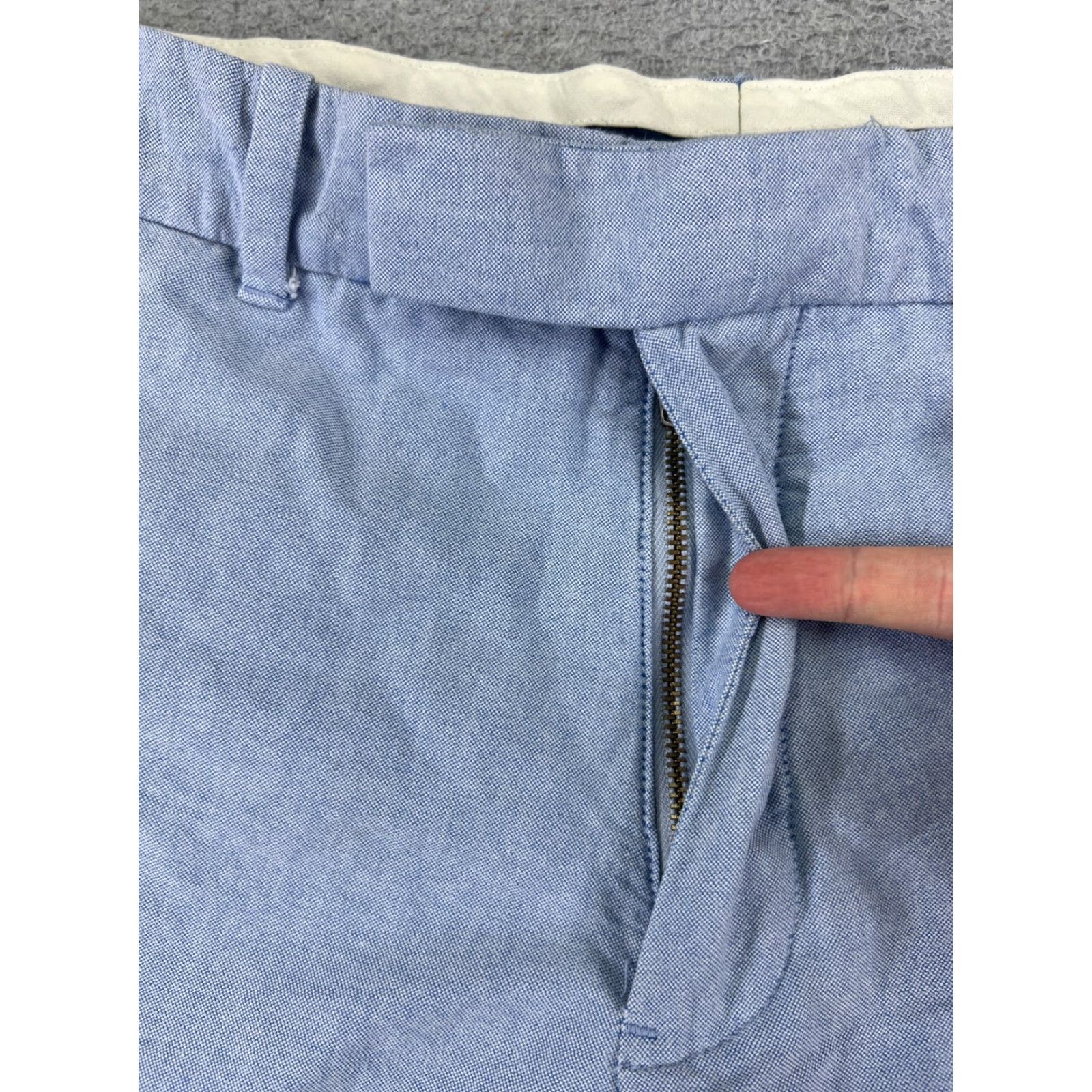 Polo Ralph Lauren Polo Ralph Lauren Shorts Men 36 Blue White Flat Front Cotton Twill 36x10 Read Size US M / EU 48-50 / 2 - 6 Thumbnail