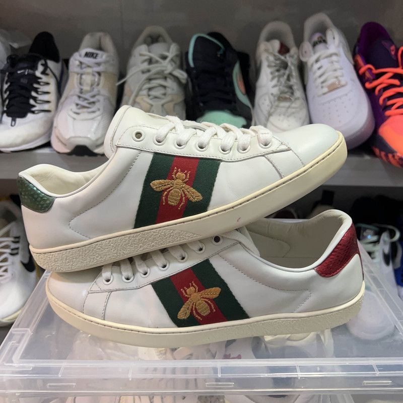 Gucci Gucci Ace Leather Fashion Sneakers -2508 Size US 7.5 / EU 40-41 - 6 Thumbnail