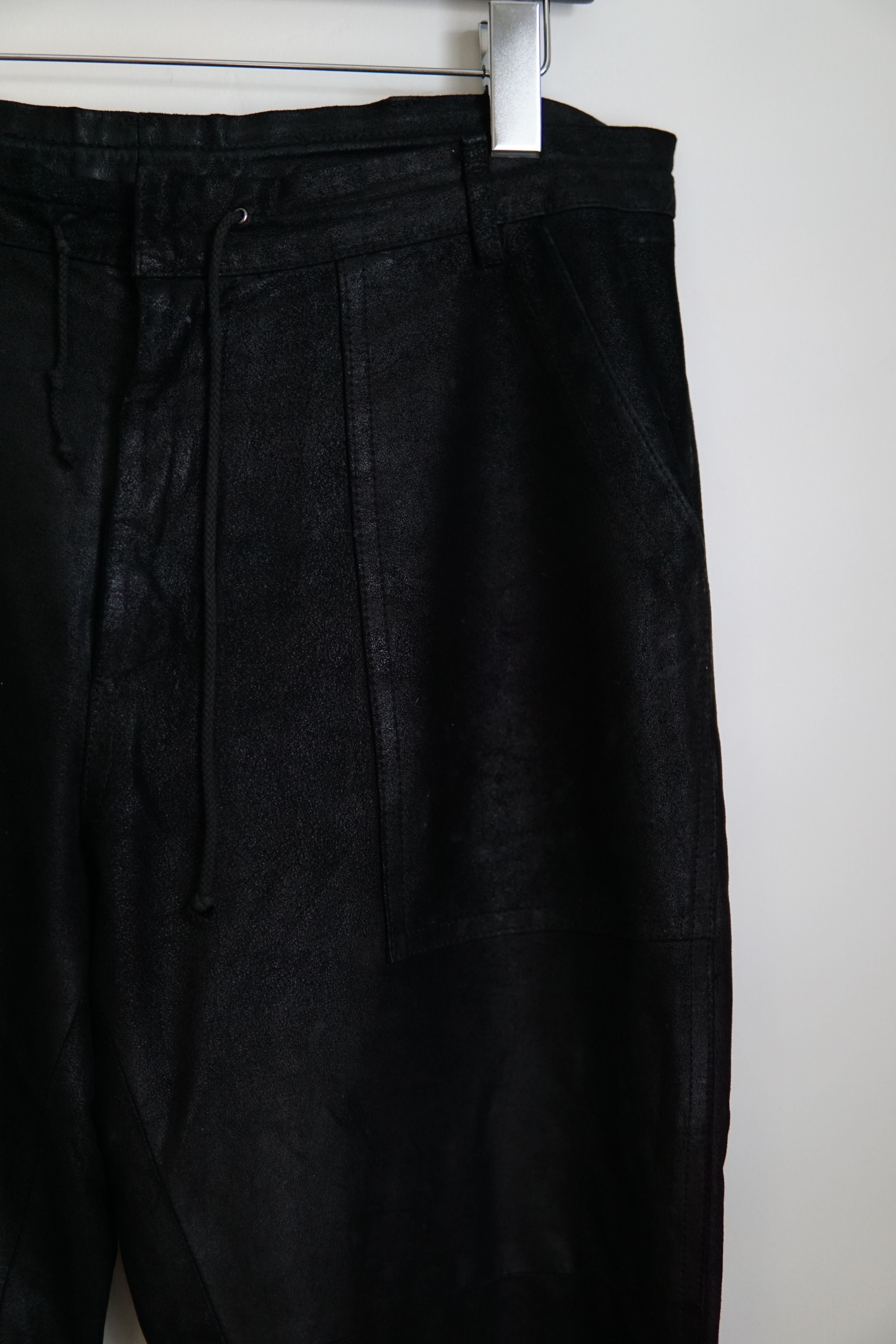 Ann Demeulemeester Suede Leather Pants Size US 34 / EU 50 - 2 Thumbnail