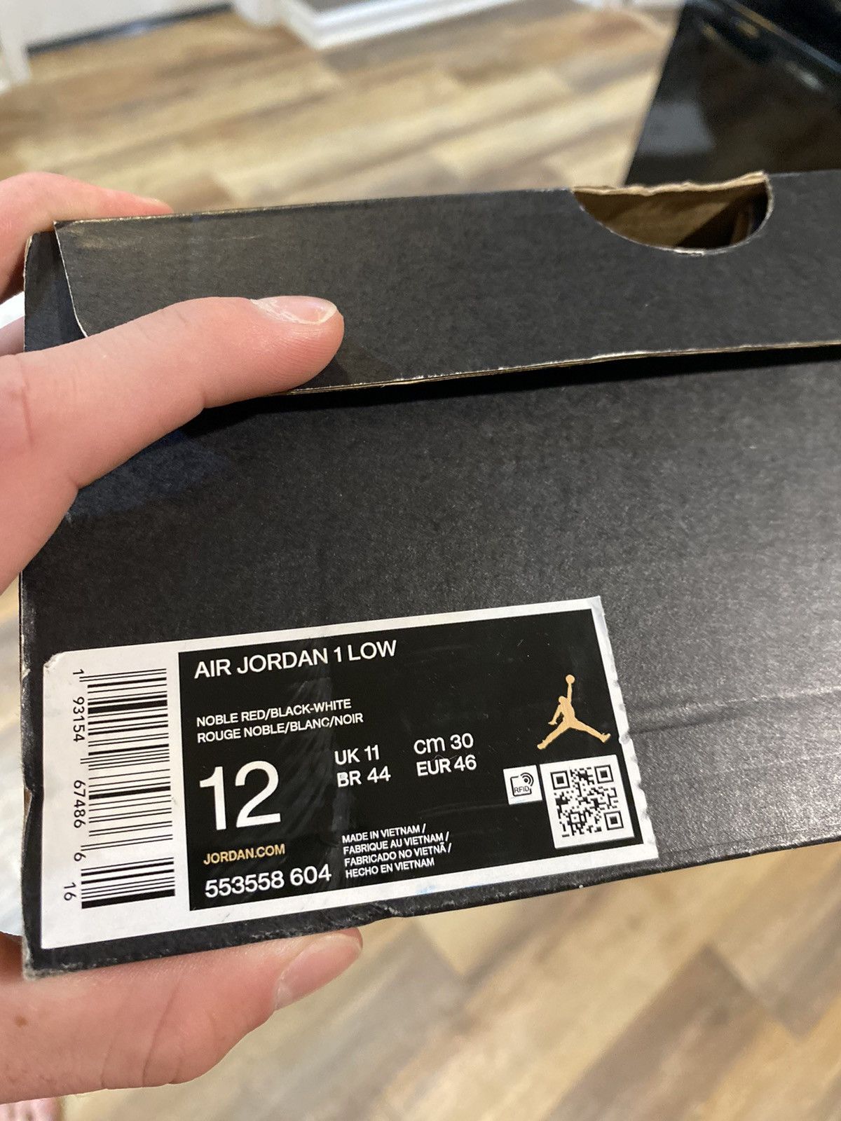 Jordan Brand Jordan 1 Low Rope Laces Size US 12 / EU 45 - 6 Thumbnail