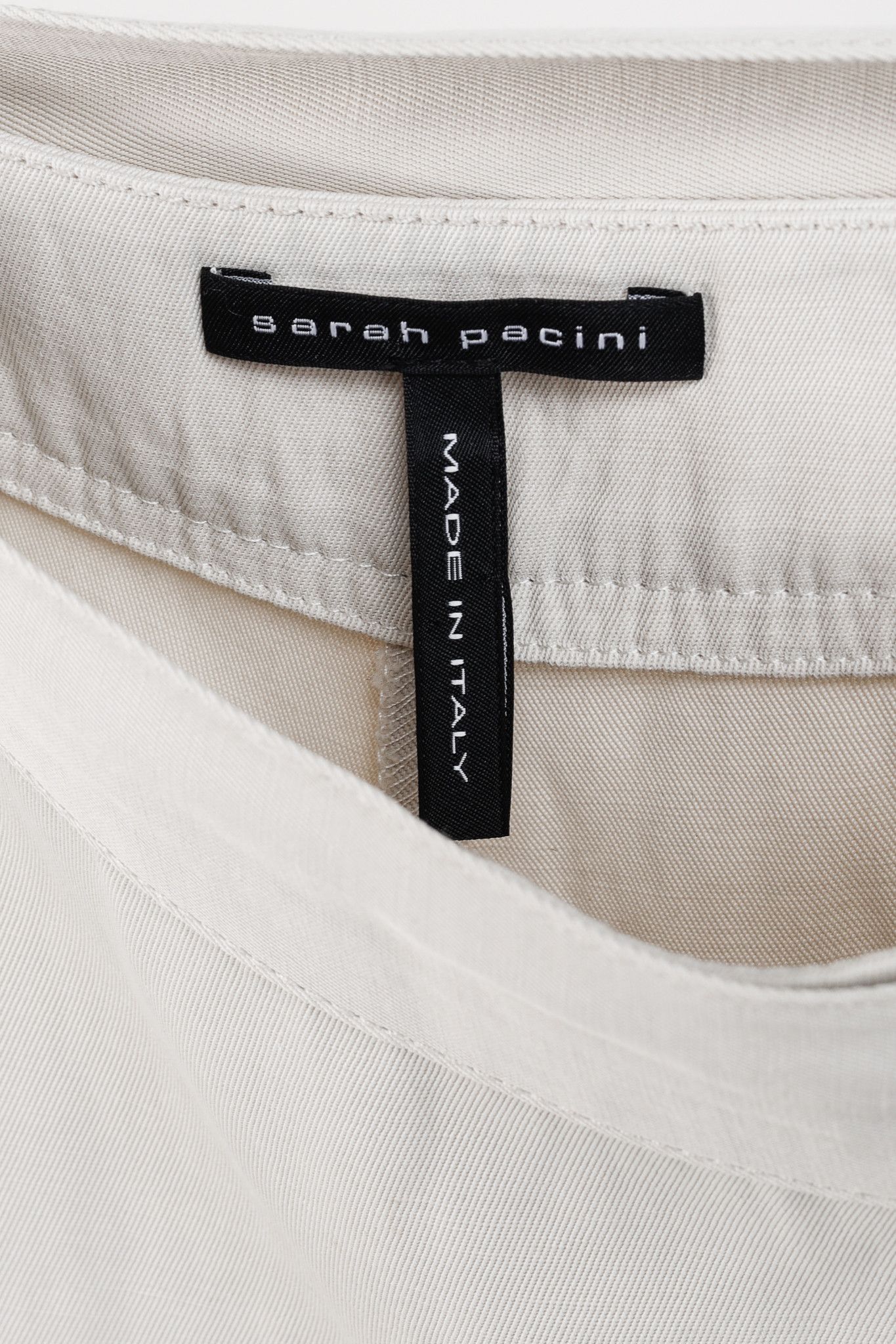 Sarah Pacini Sarah Pacini Khaki Viscose-Blend Wide-Leg Pant Skirt Size 28" / US 6 / IT 42 - 7 Thumbnail