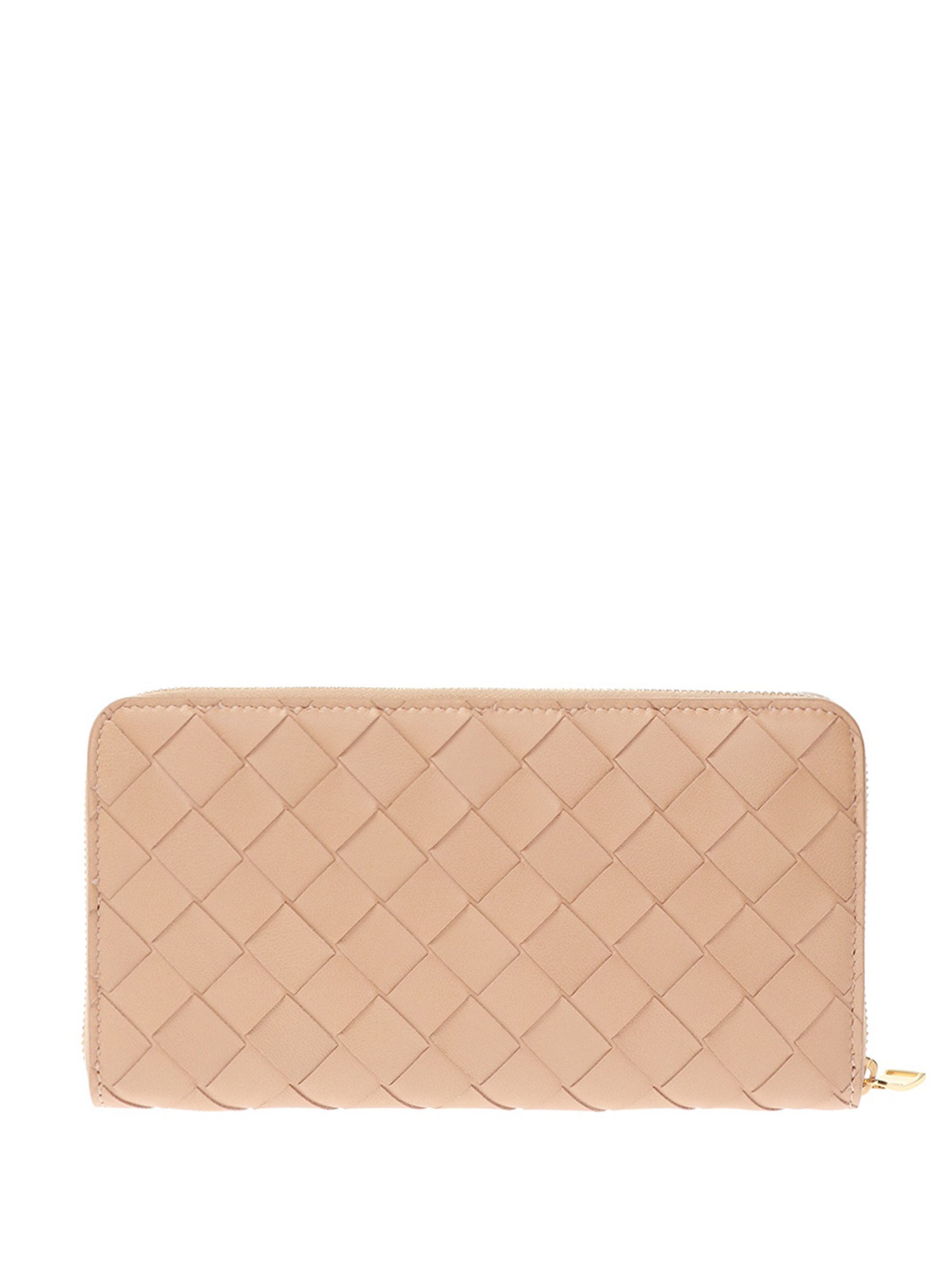 Bottega Veneta o1n1vont1224 Size: OS / Zip Around Wallet in Beige Size ONE SIZE - 3 Thumbnail