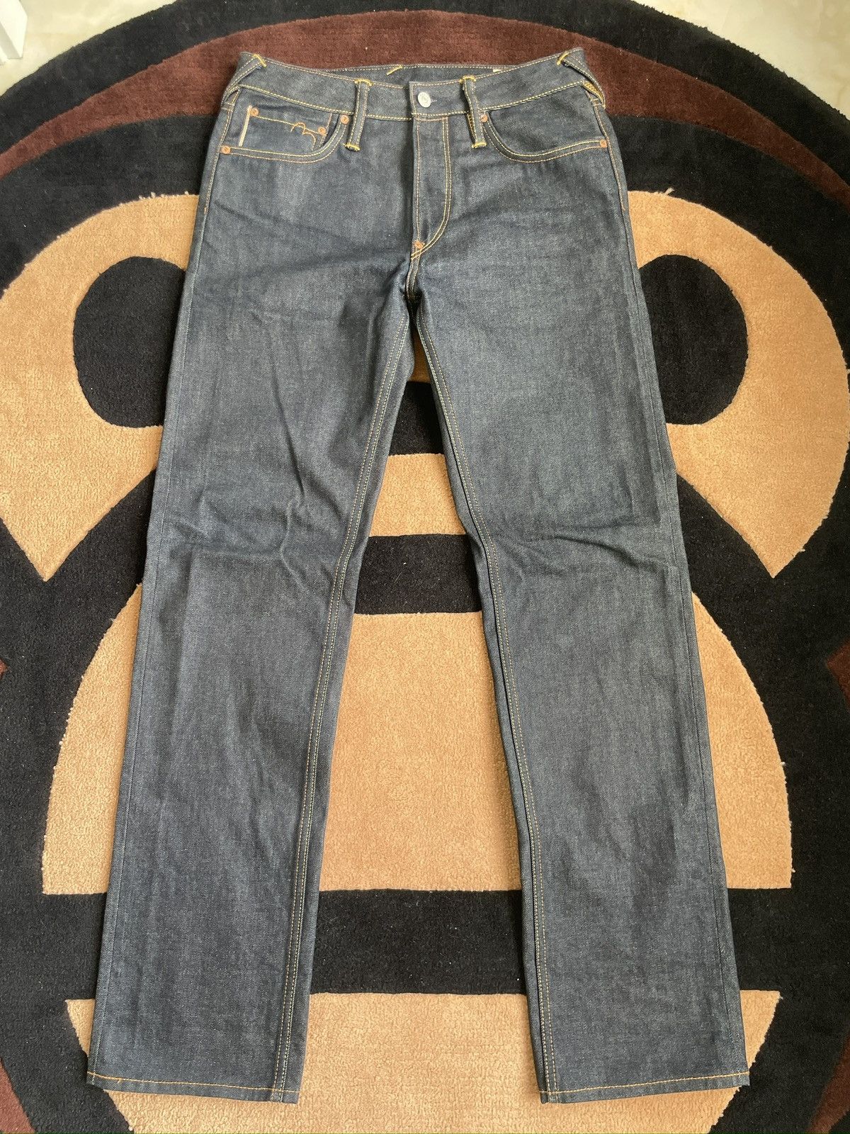 Evisu evisu embroidery daicock style jeans size：29x34 Size US 29 - 2 Thumbnail