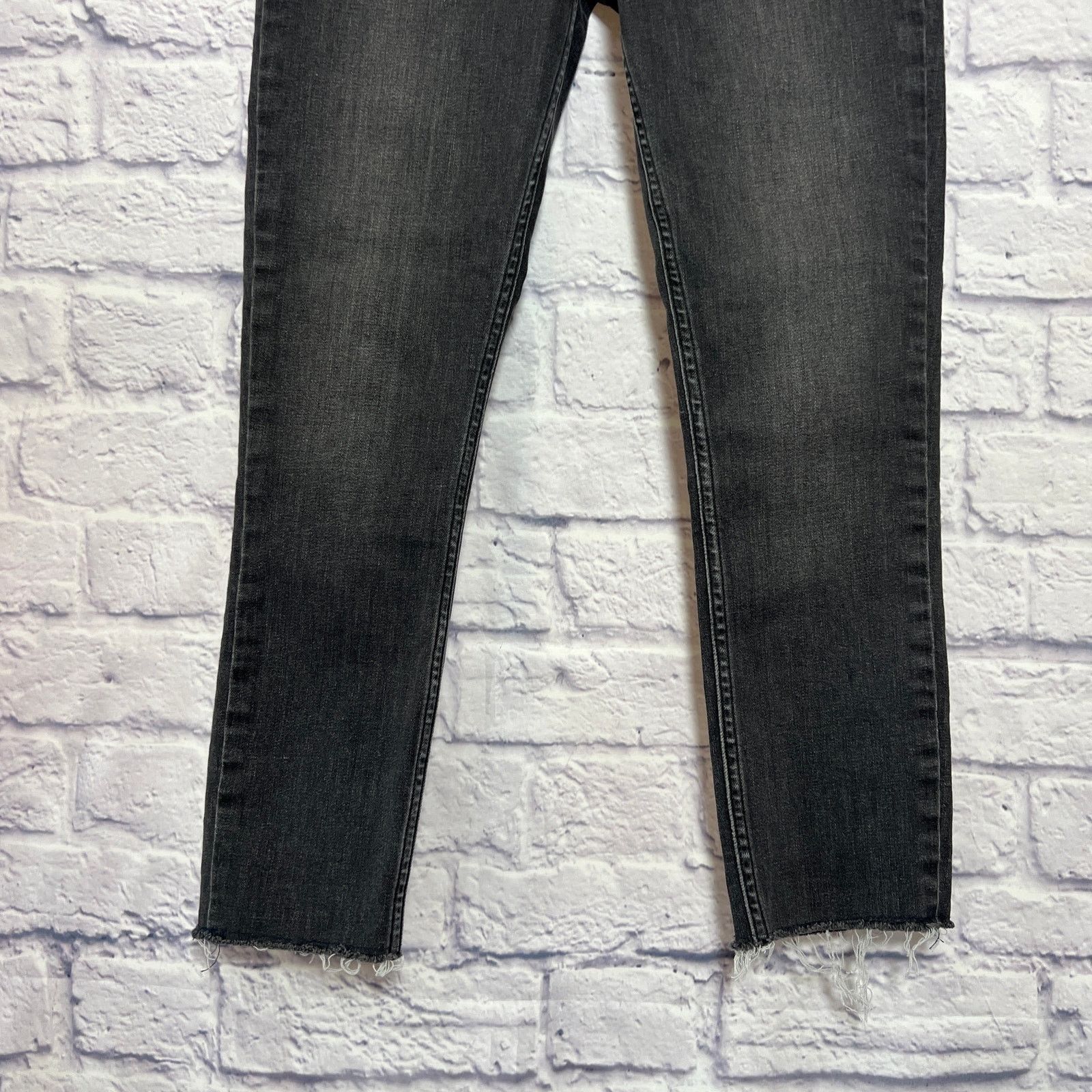 Ksubi Ksubi Skinny Jeans Black Distressed Raw Hem Size 28 Size 28" / US 6 / IT 42 - 9 Thumbnail
