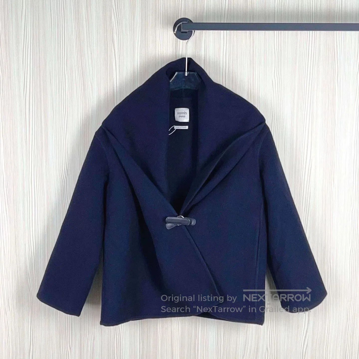 Hermes Hermes Blue Woolen Coat Size 34. Size US XXS / EU 40 - 1 Thumbnail
