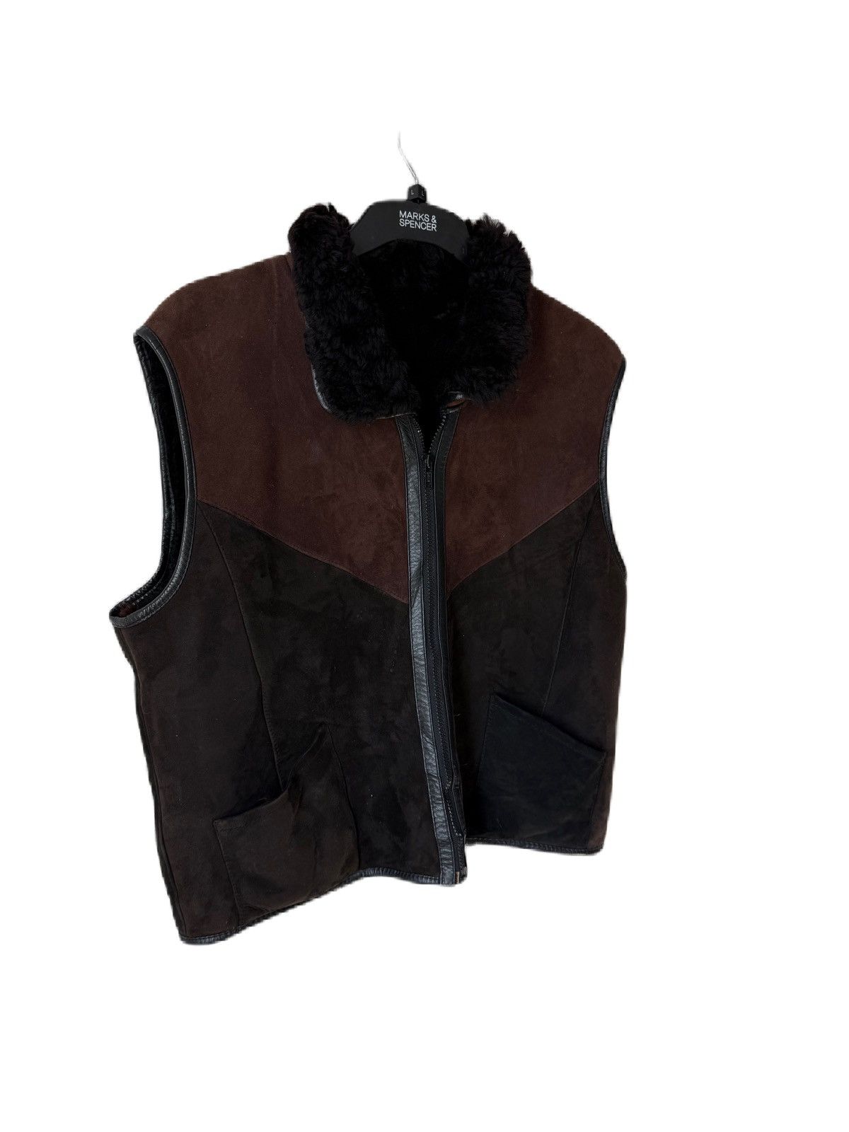 Japanese Brand VINTAGE B3 STYLE JACKET VEST SHERLING ITALIAN STYLE Size US M / EU 48-50 / 2 - 3 Thumbnail
