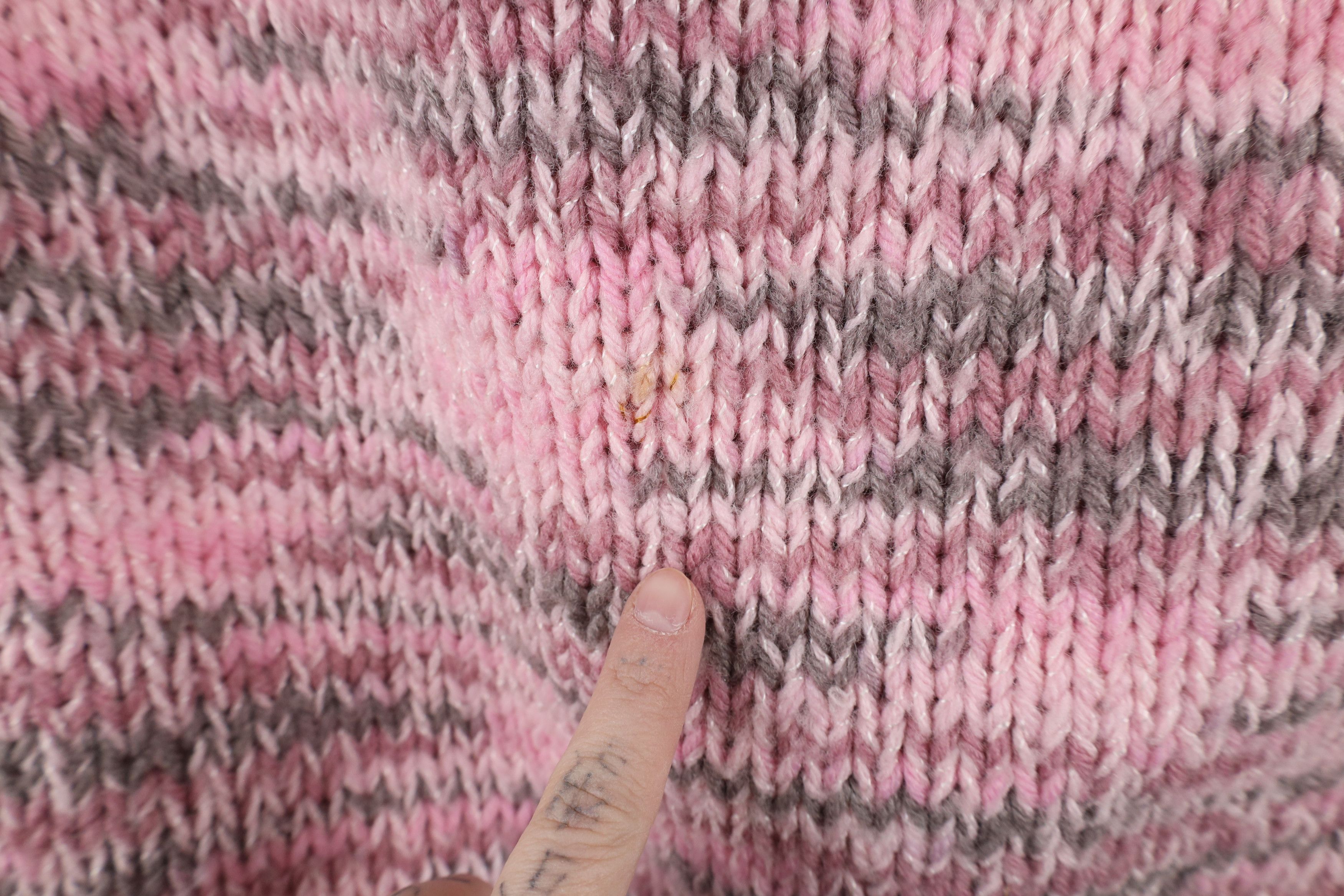 Vintage Vintage 80s 90s Streetwear Sleeve Crochet Sweater Vest Pink Size S / US 4 / IT 40 - 5 Thumbnail