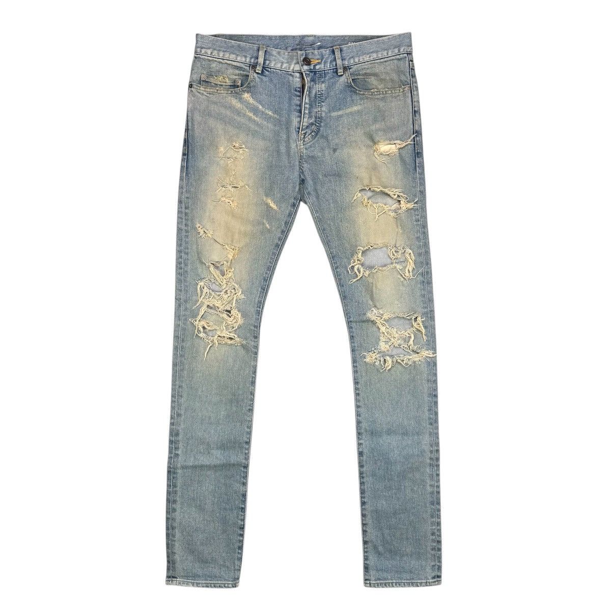 Saint Laurent Paris SAINT LAURENT PARIS FW14 CRASH D02 DENIM Size US 31 - 2 Thumbnail