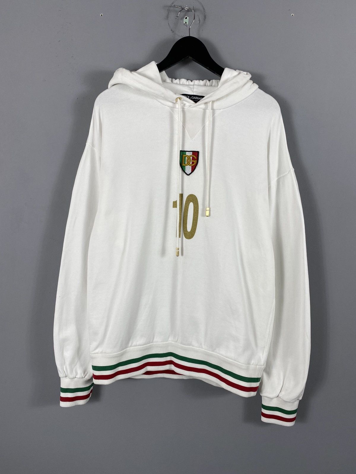 Dolce & Gabbana VERY RARE Dolce&Gabbana D&G Italia 10 Hoodie Big Logo Y2K Size US M / EU 48-50 / 2 - 2 Thumbnail