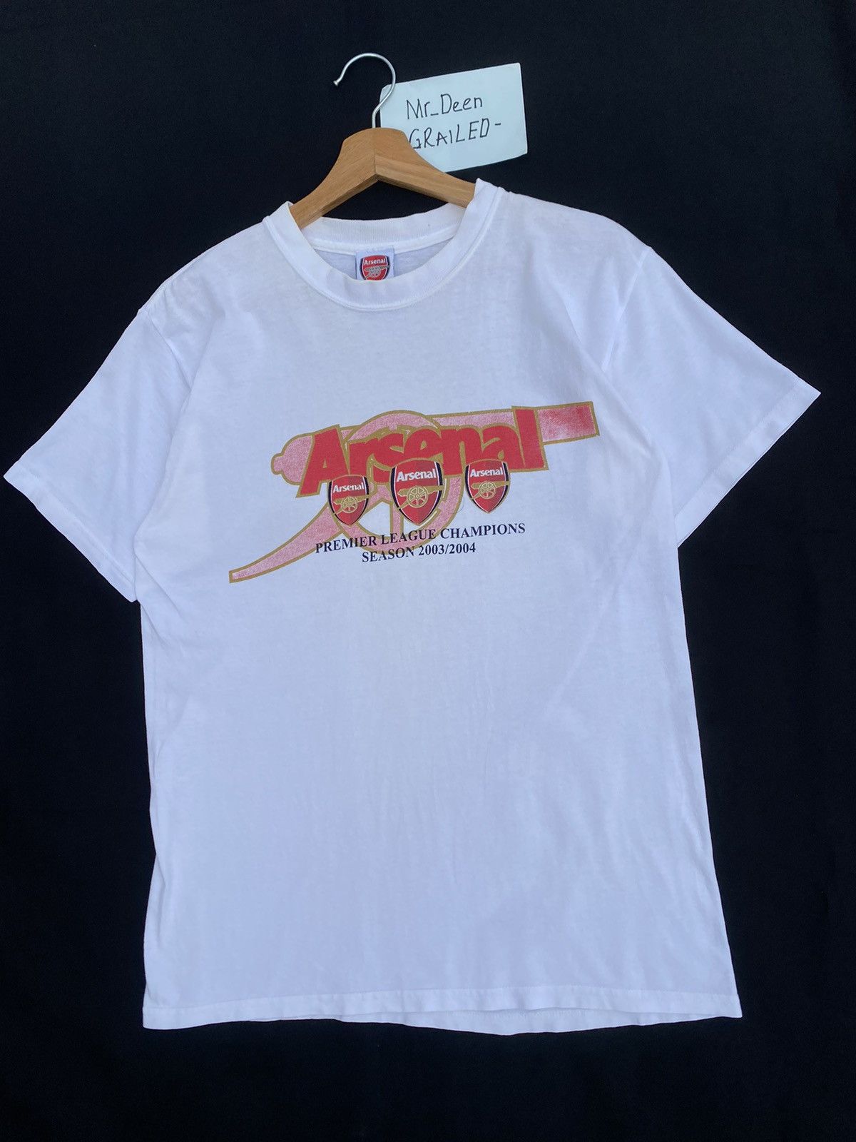 Vintage Rare Arsenal Premier League Champions Season 2003/2004 Tee Size US S / EU 44-46 / 1 - 4 Thumbnail
