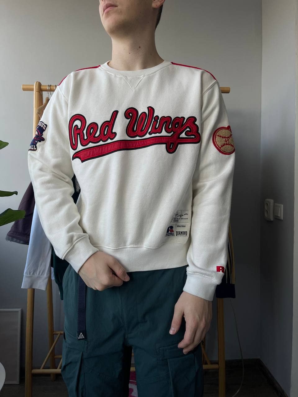 Russell Athletic × Vintage Vintage big logo Russell athletic red wings sweatshirt Size US XS / EU 42 / 0 - 1 Thumbnail