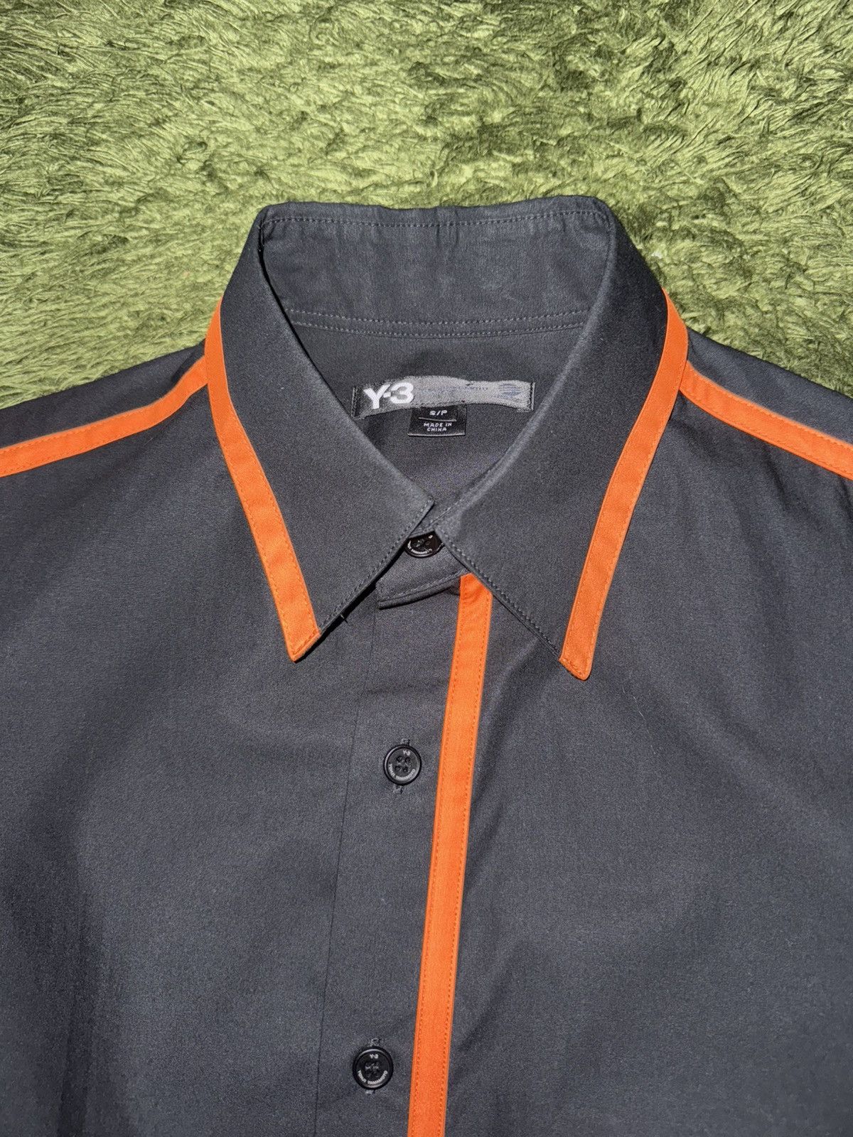 Y-3 [S] Y-3 Yohji Yamamoto 15SS Orange Line Cotton Shirt Size US S / EU 44-46 / 1 - 3 Thumbnail