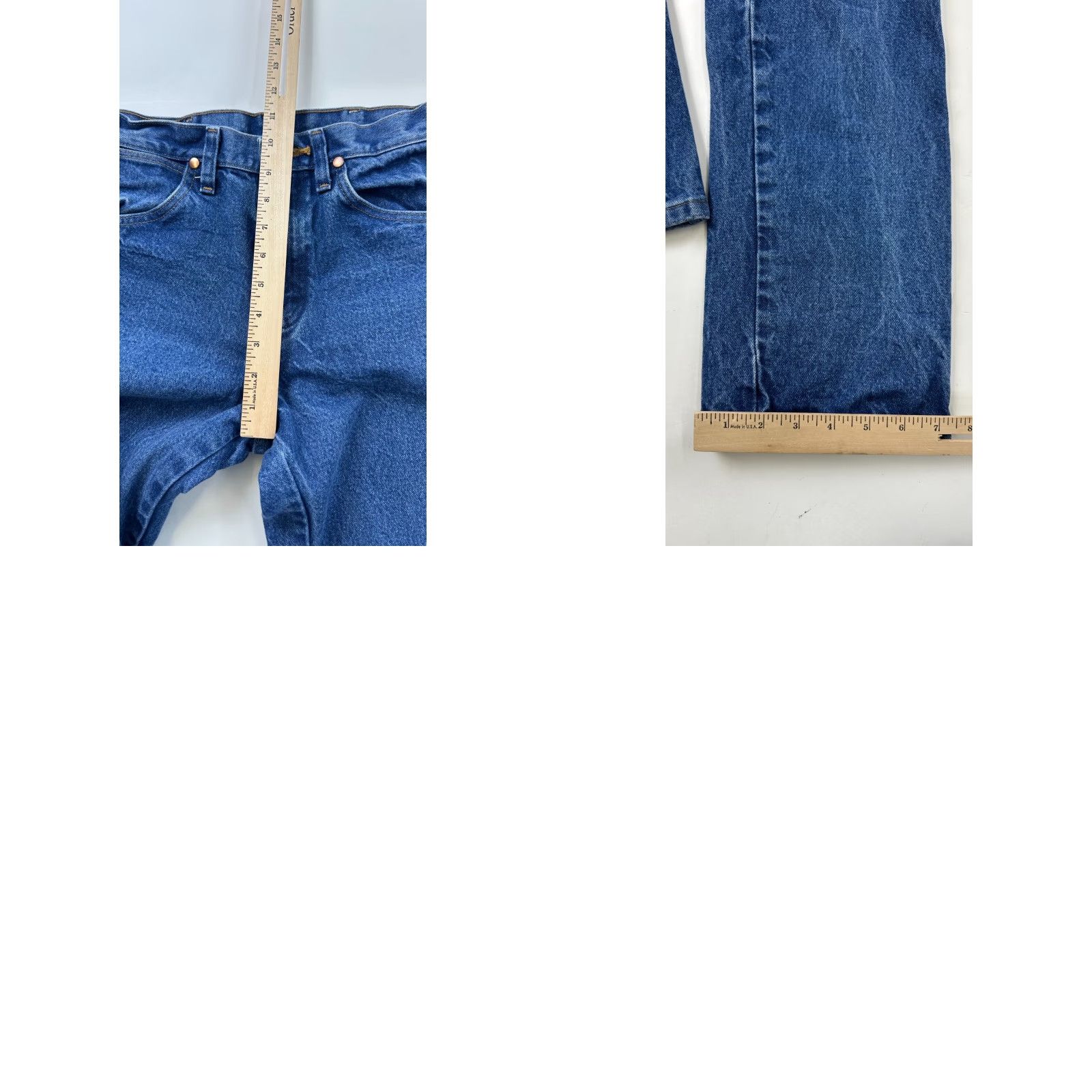 Wrangler Wrangler Jeans Mens 29x30 Blue Denim Regular Fit Stretch Acid Wash 936DEN Size US 29 - 8 Thumbnail