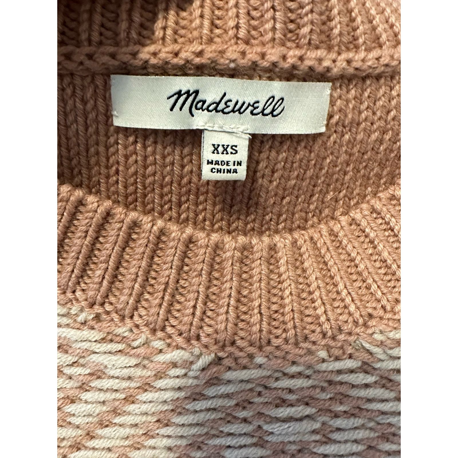 Madewell Madewell Blush Argyle Southwest Pullover Sweater Size XXS Size XXS / US 00 / IT 34 - 5 Thumbnail