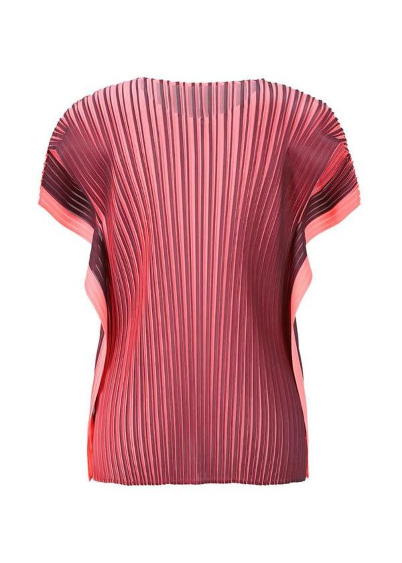 Issey Miyake o1mle0325 Pleats Please Alt Bright Pleated Top in Multicolor Size XXL / US 16-18 / IT 52-54 - 2 Thumbnail