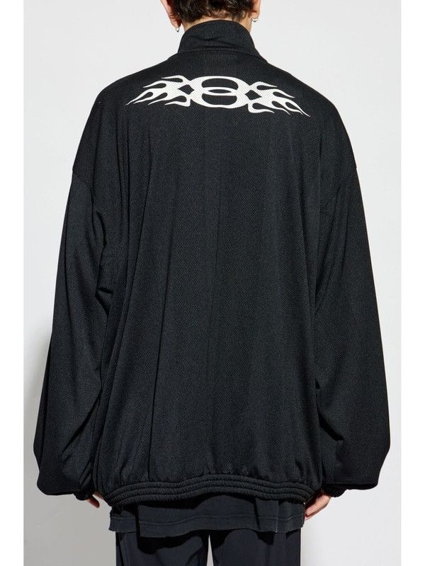 Balenciaga o1w1db10226 Burning Unity Tracksuit Jacket in Black Size US M / EU 48-50 / 2 - 4 Thumbnail
