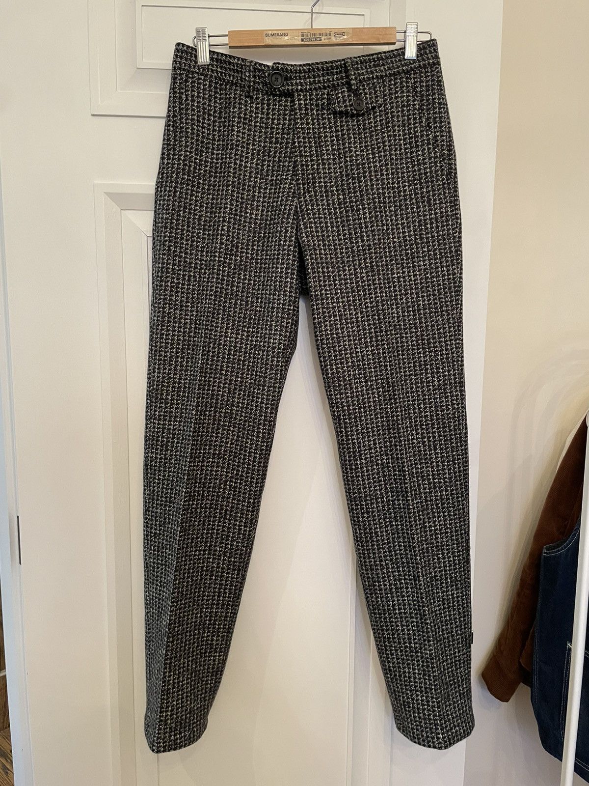 Oliver Spencer Oliver Spencer 100%lambwool classic houndstooth pant Size US 30 / EU 46 - 1 Thumbnail