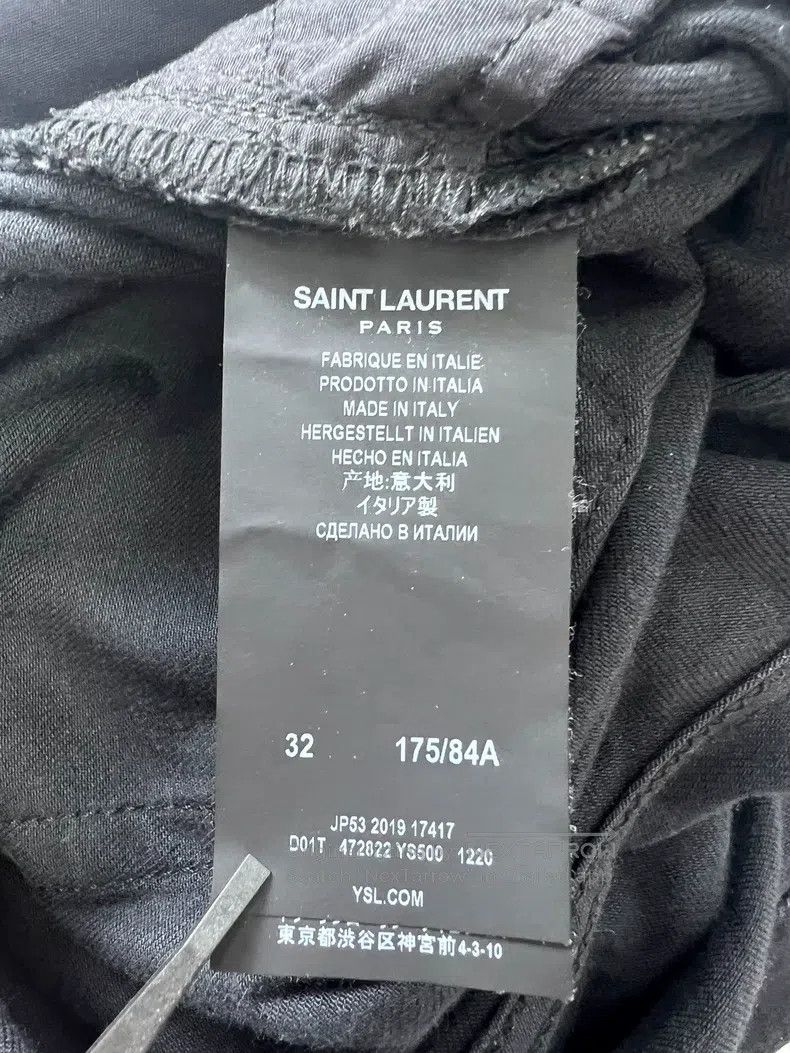 Saint Laurent Paris Saint Laurent Paris Black Basic Denim Pants Size US 32 / EU 48 - 6 Thumbnail
