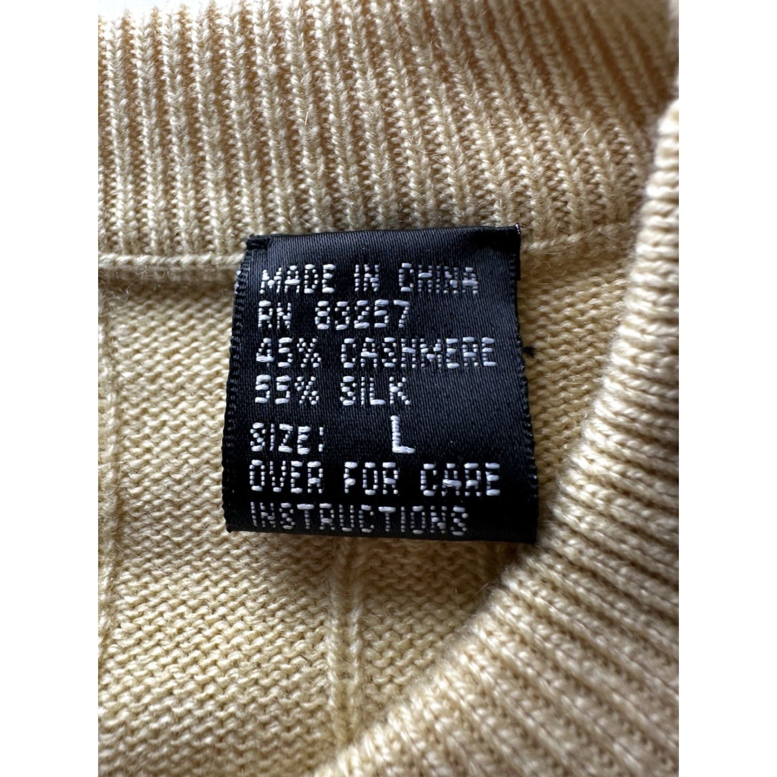 Vintage Forté Cable Knit Sweater Mens Large XL Cashmere Silk Blend Lightweight Soft Black Crew Neck Pullover Cardigan Style Size US XL / EU 56 / 4 - 6 Thumbnail