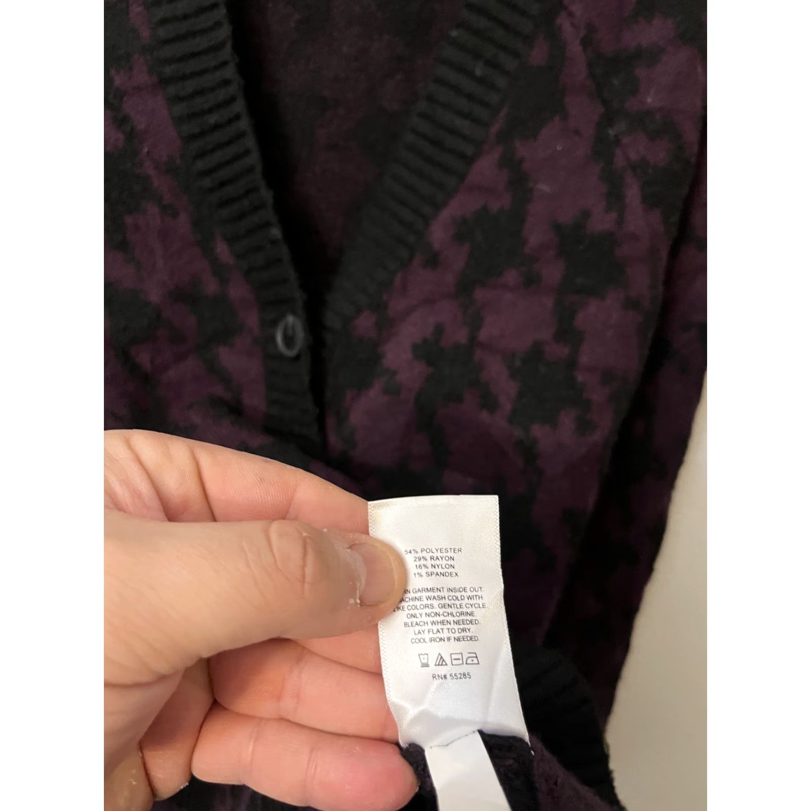 Express Express Cardigan Sweater Women XS Purple Knit Stretch Buttonless? (Wait) Size XS / US 0-2 / IT 36-38 - 4 Thumbnail
