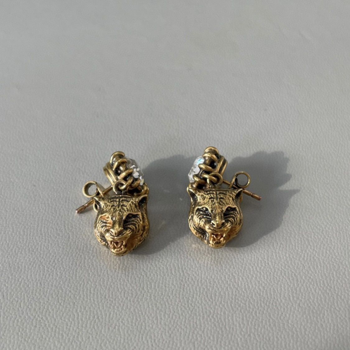 Gucci Tiger head crystal earrings Size ONE SIZE - 1 Thumbnail