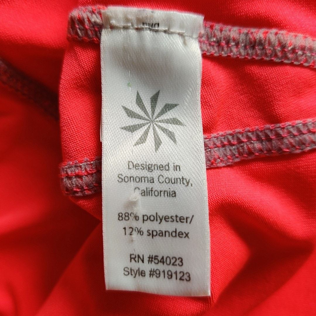 Athleta Athleta v-neck bright coral athletic long sleeve top sz XS Size XS / US 0-2 / IT 36-38 - 9 Thumbnail